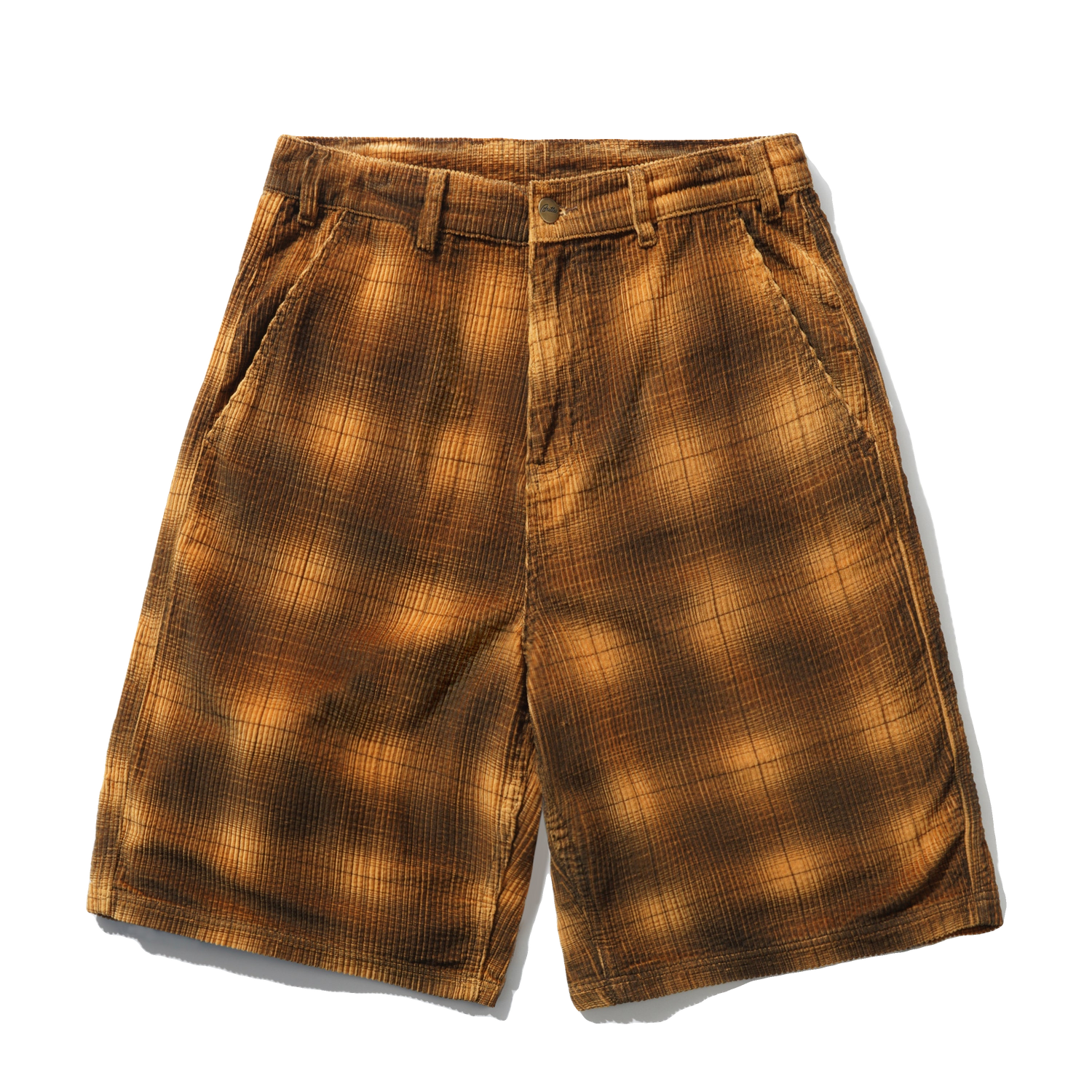Cord Work Shorts, Mustard Plaid – Butter Goods