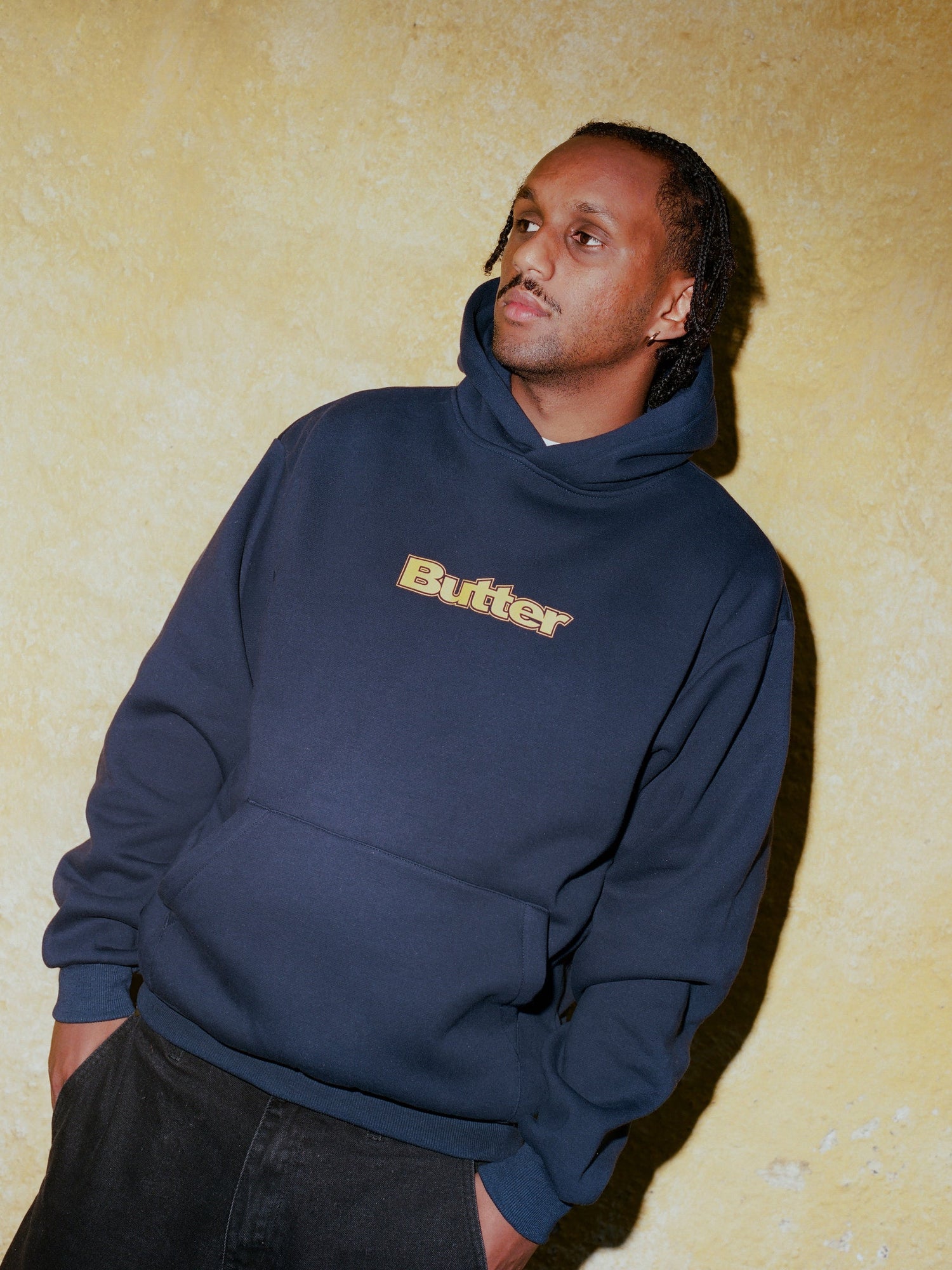 Logo Pullover Hood, Navy