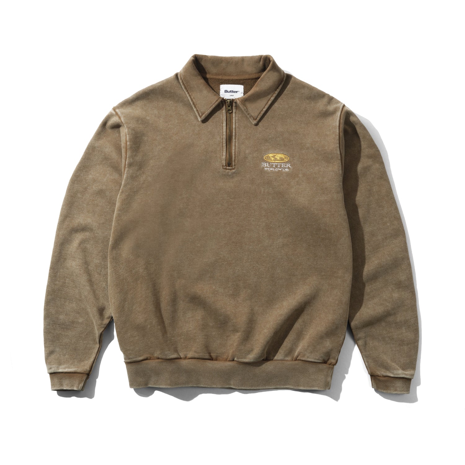 Corp 1/4 Zip Pullover, Brown