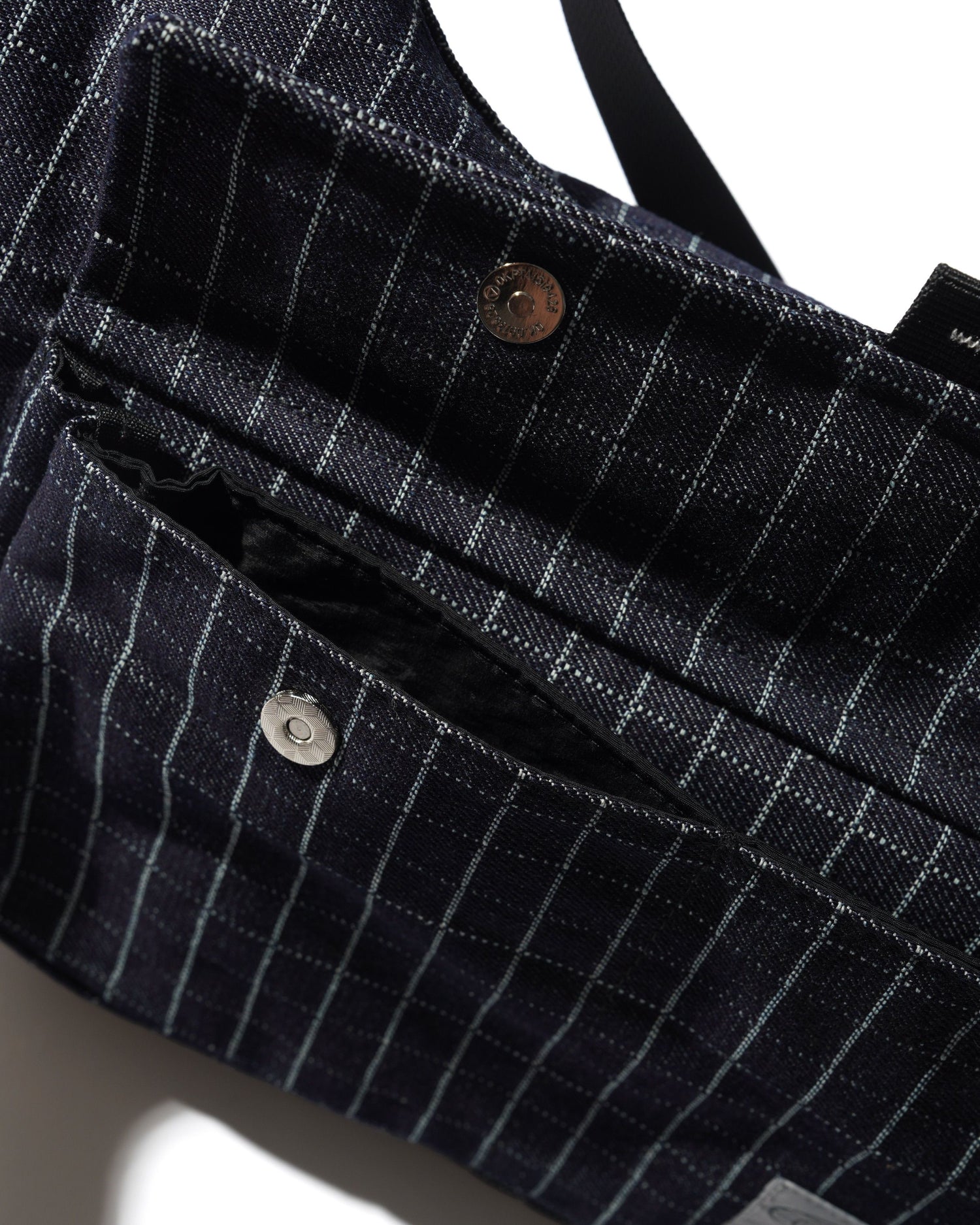 Crossbody Bag, Grid Denim