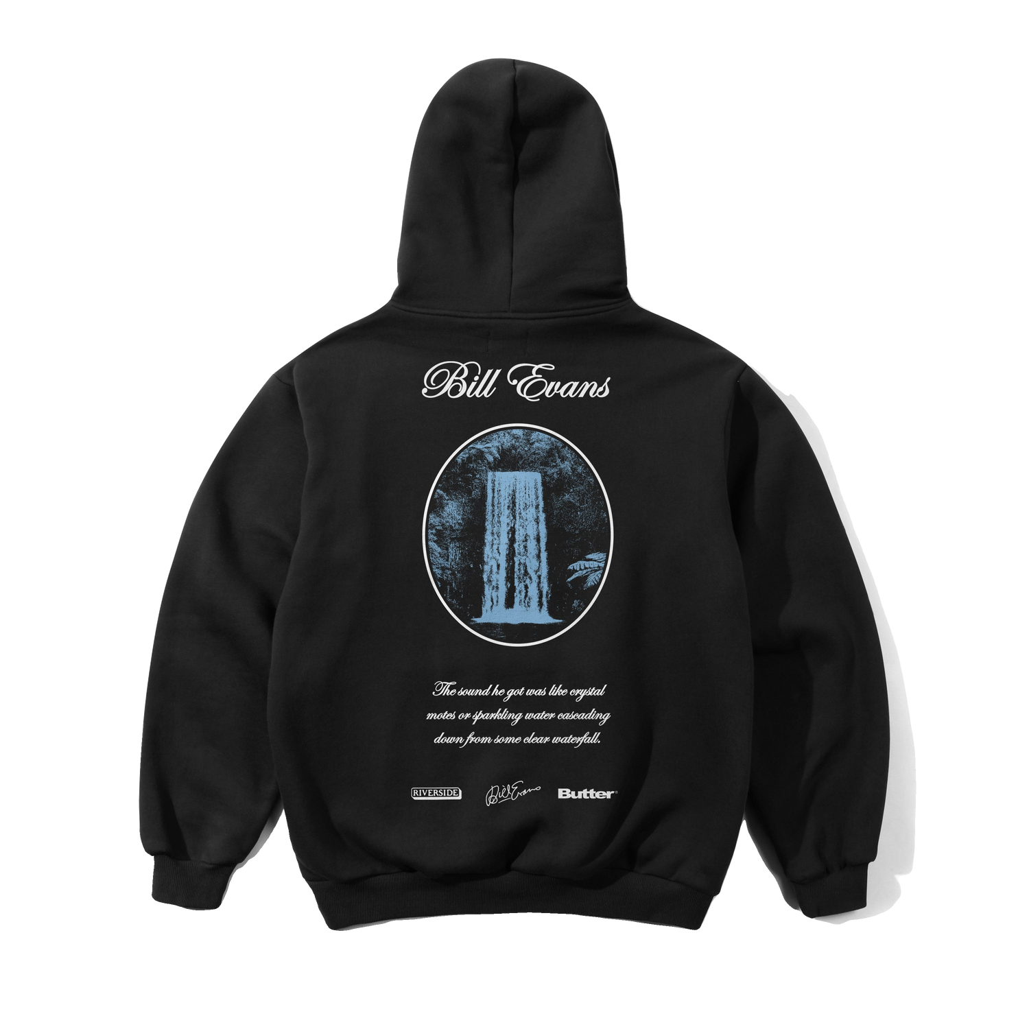 Crystal Notes Pullover Hood, Black