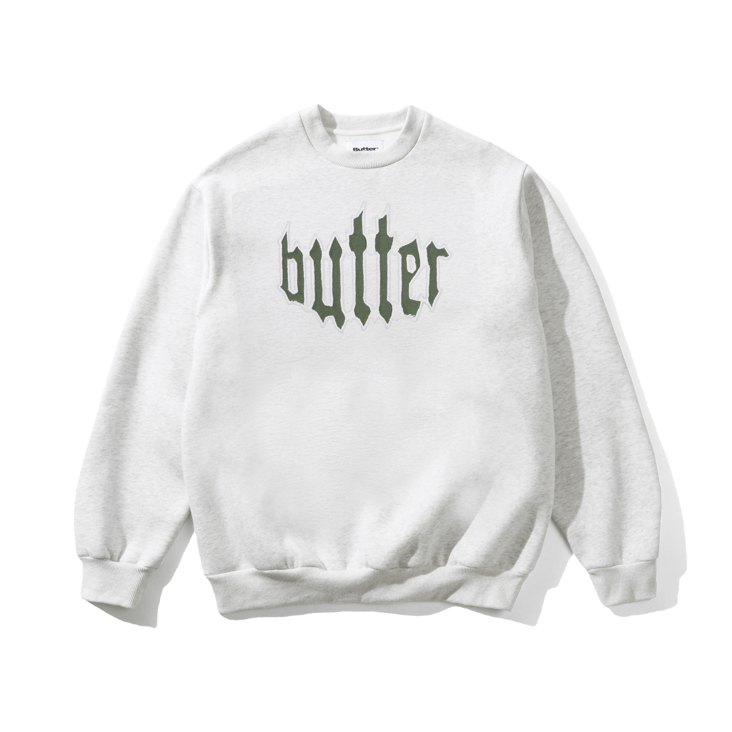 Cut Out Applique Crewneck, Ash
