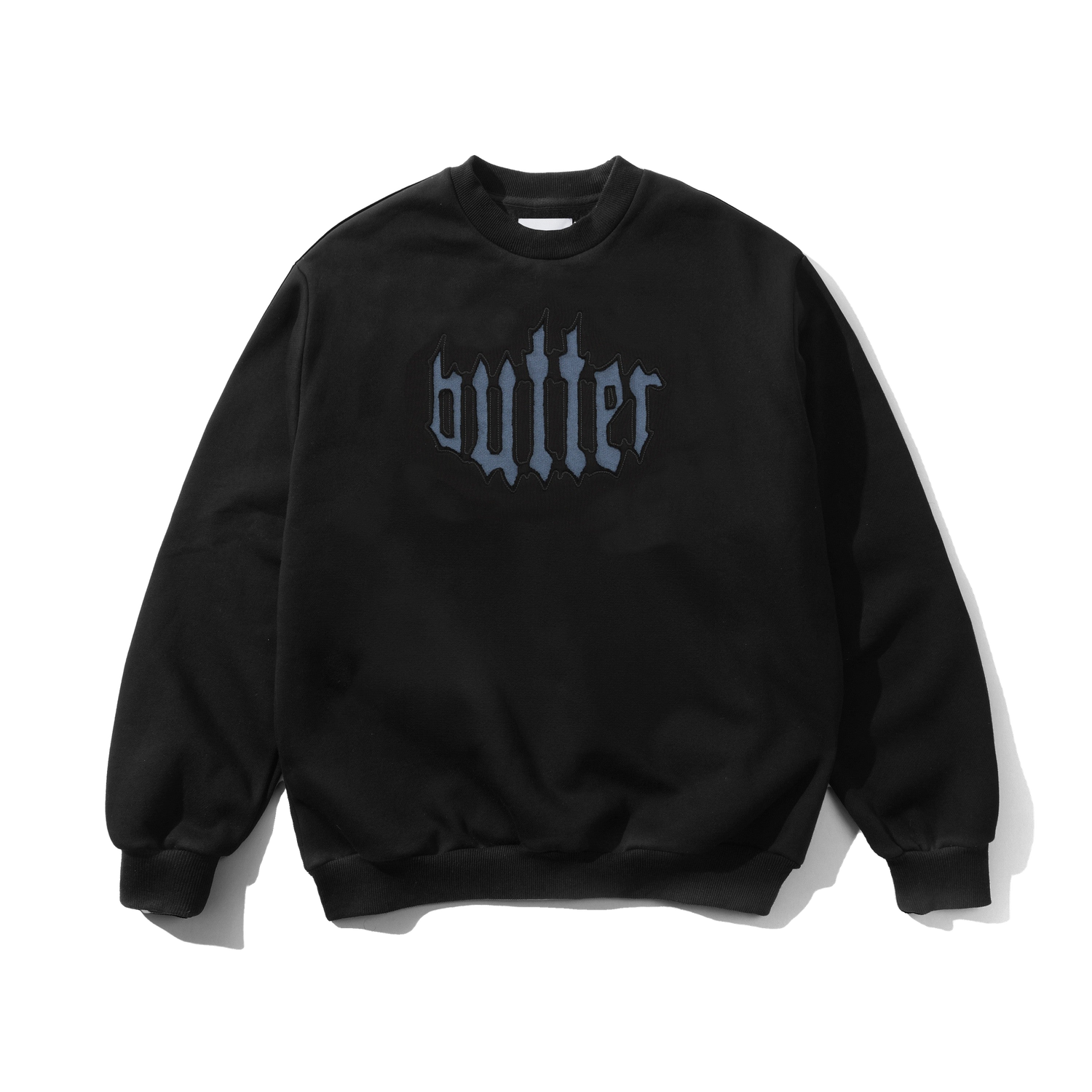 Cut Out Applique Crewneck, Black
