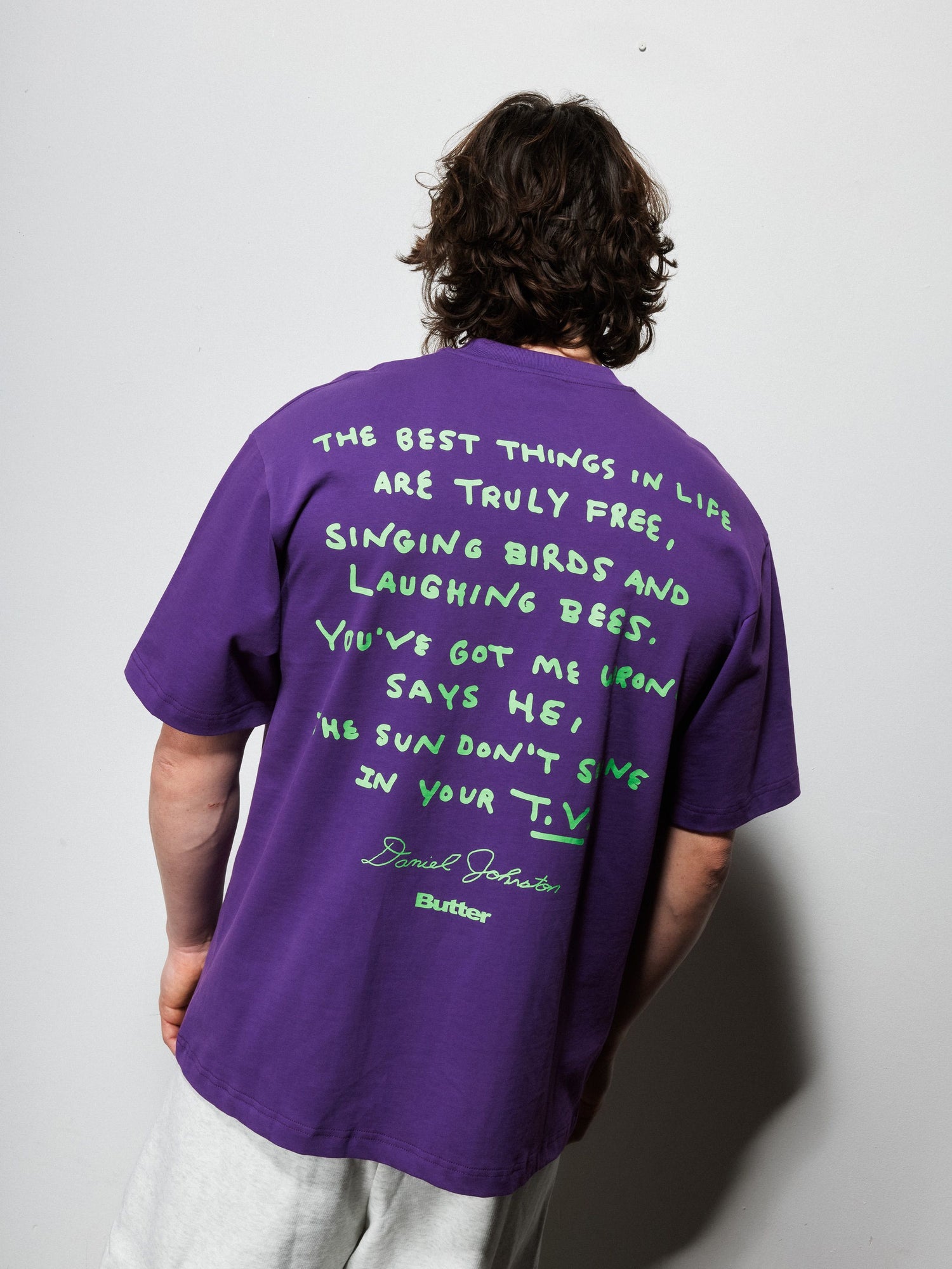 Don't Be Scared Tee, Grape