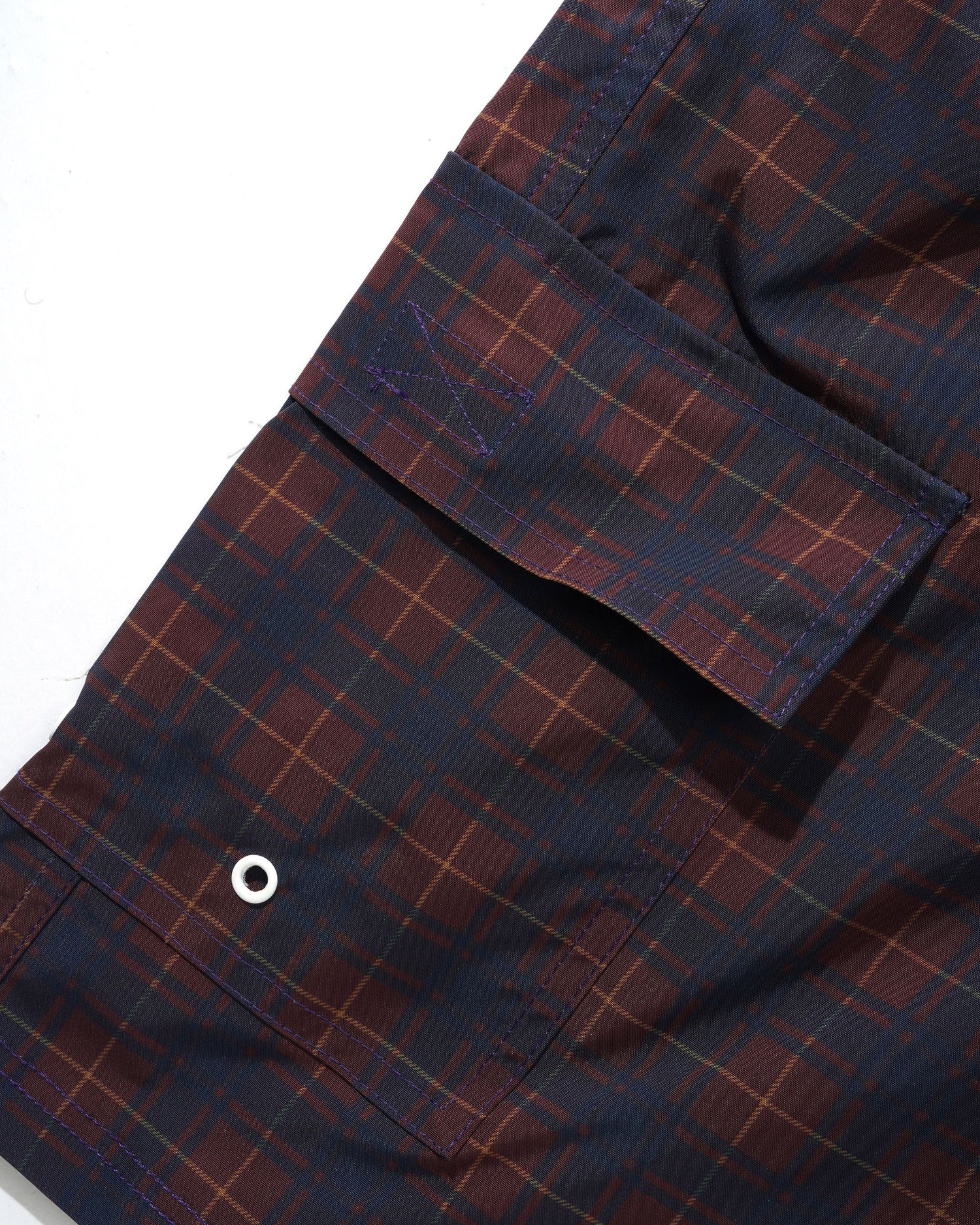 Amplify Boardshorts, Maroon Plaid