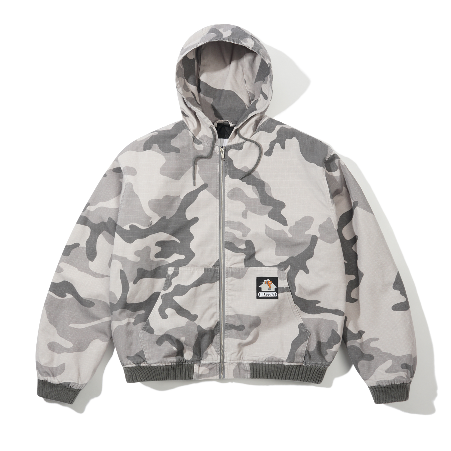 Ripstop Work Jacket, Snow Camo