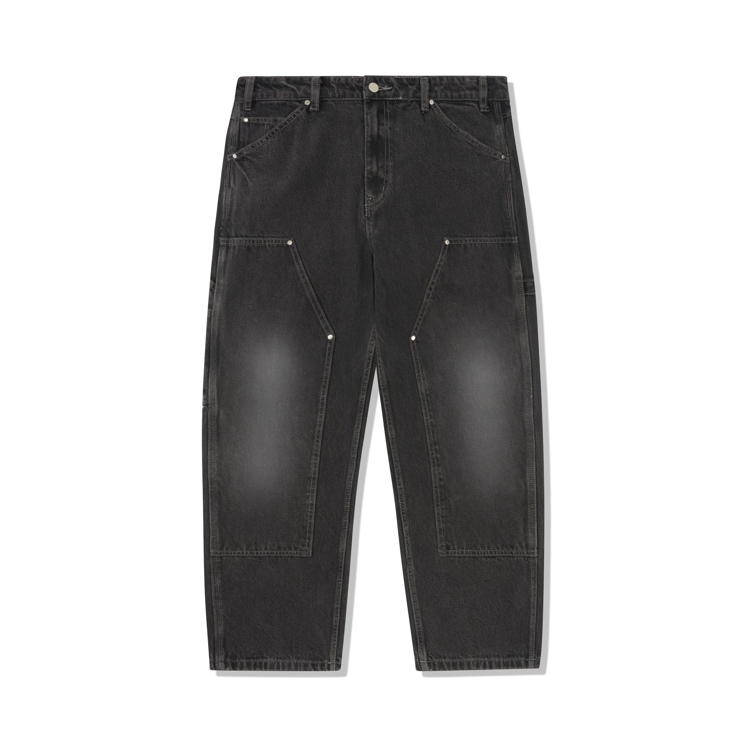 Davide Double Knee Denim Jeans, Washed Black – Butter Goods