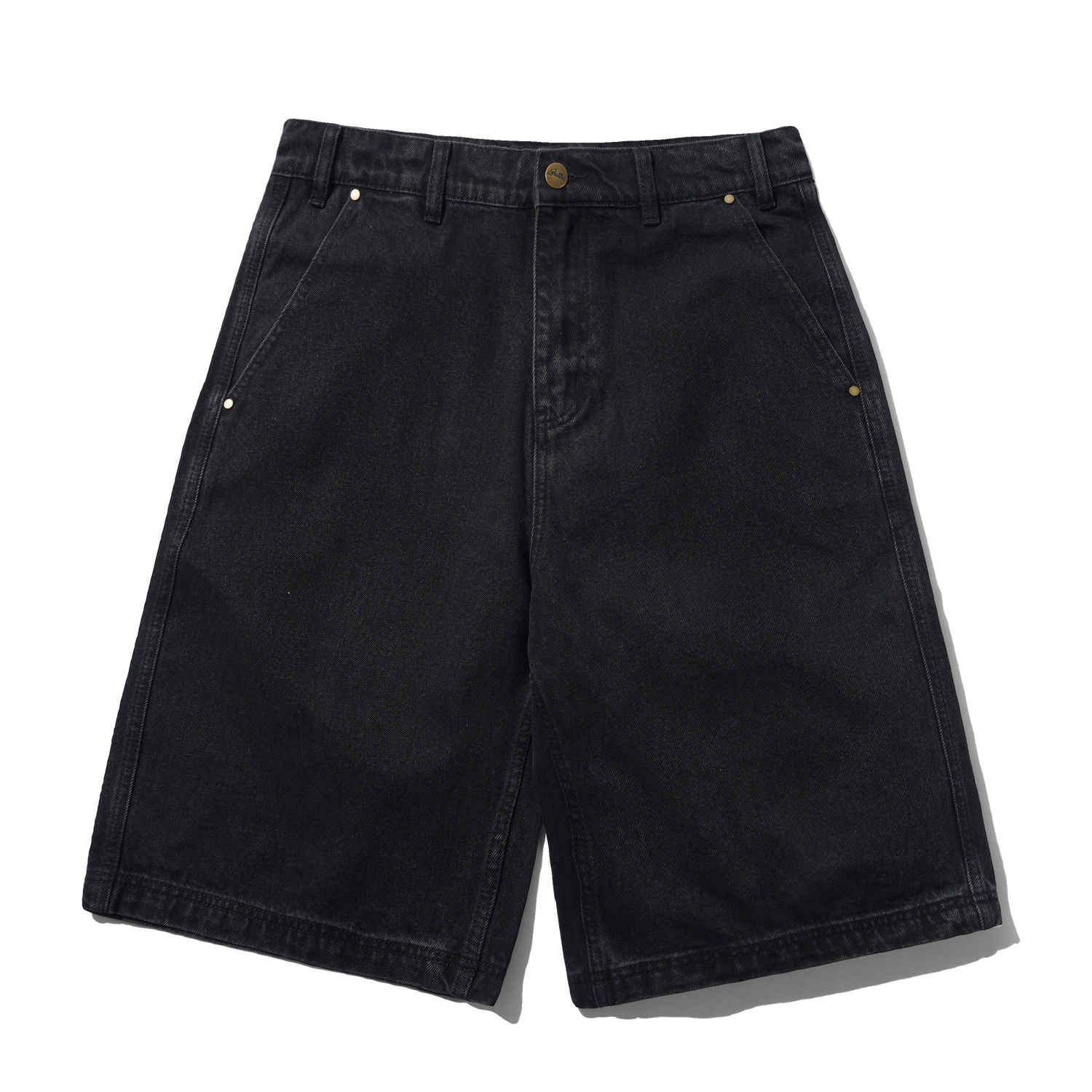 Denim Work Shorts, Black