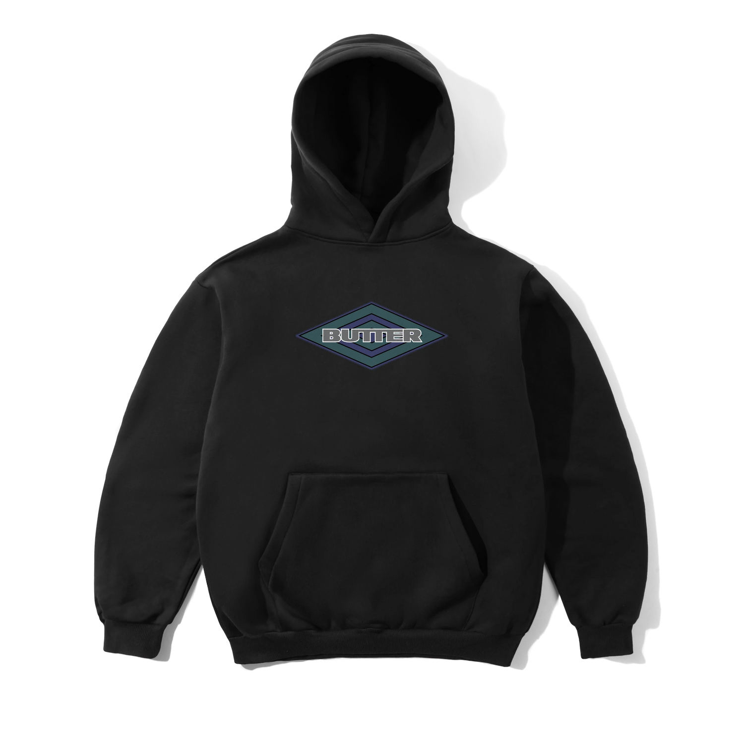 Diamond Logo Pullover Hood, Black