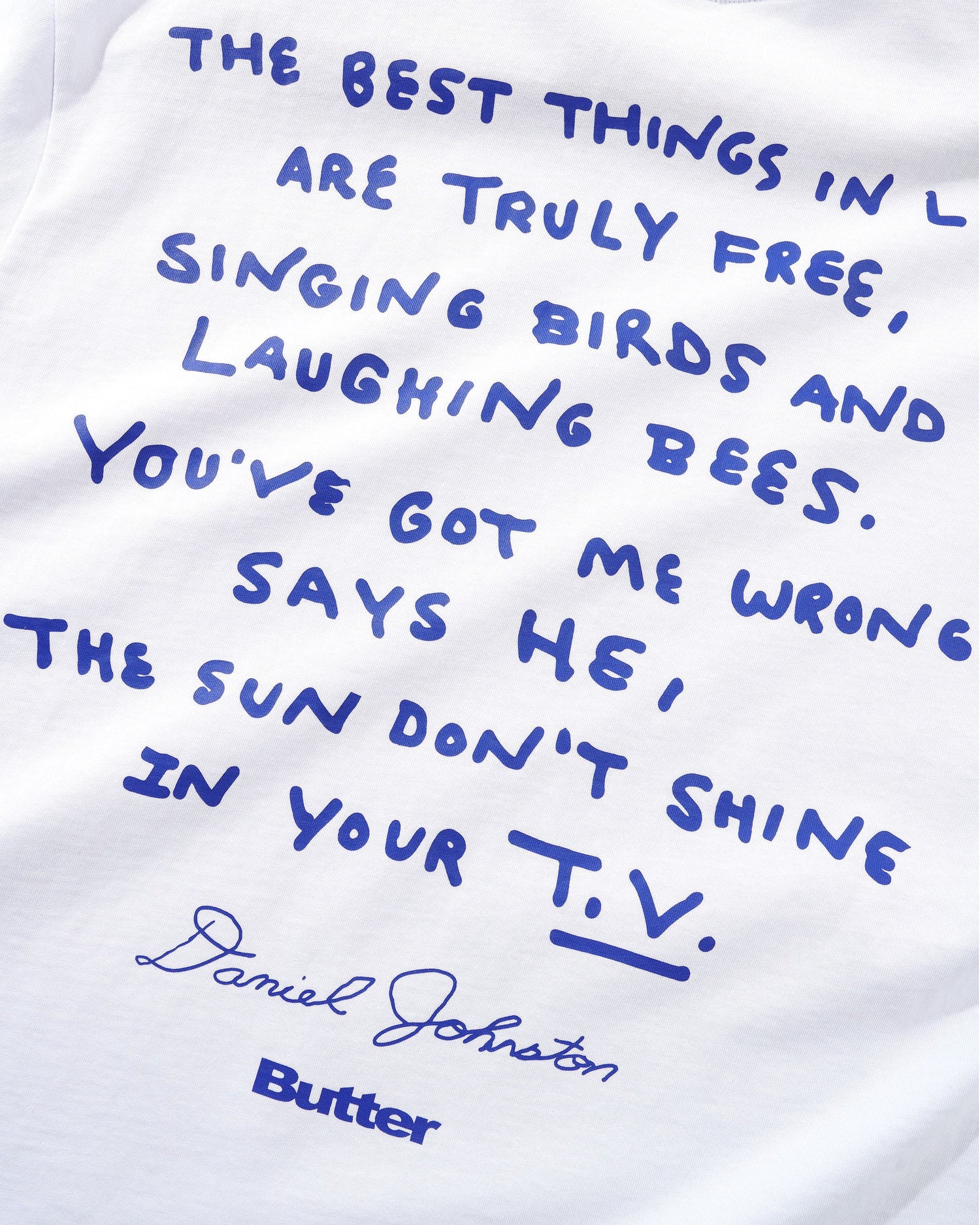 Don't Be Scared Tee, White