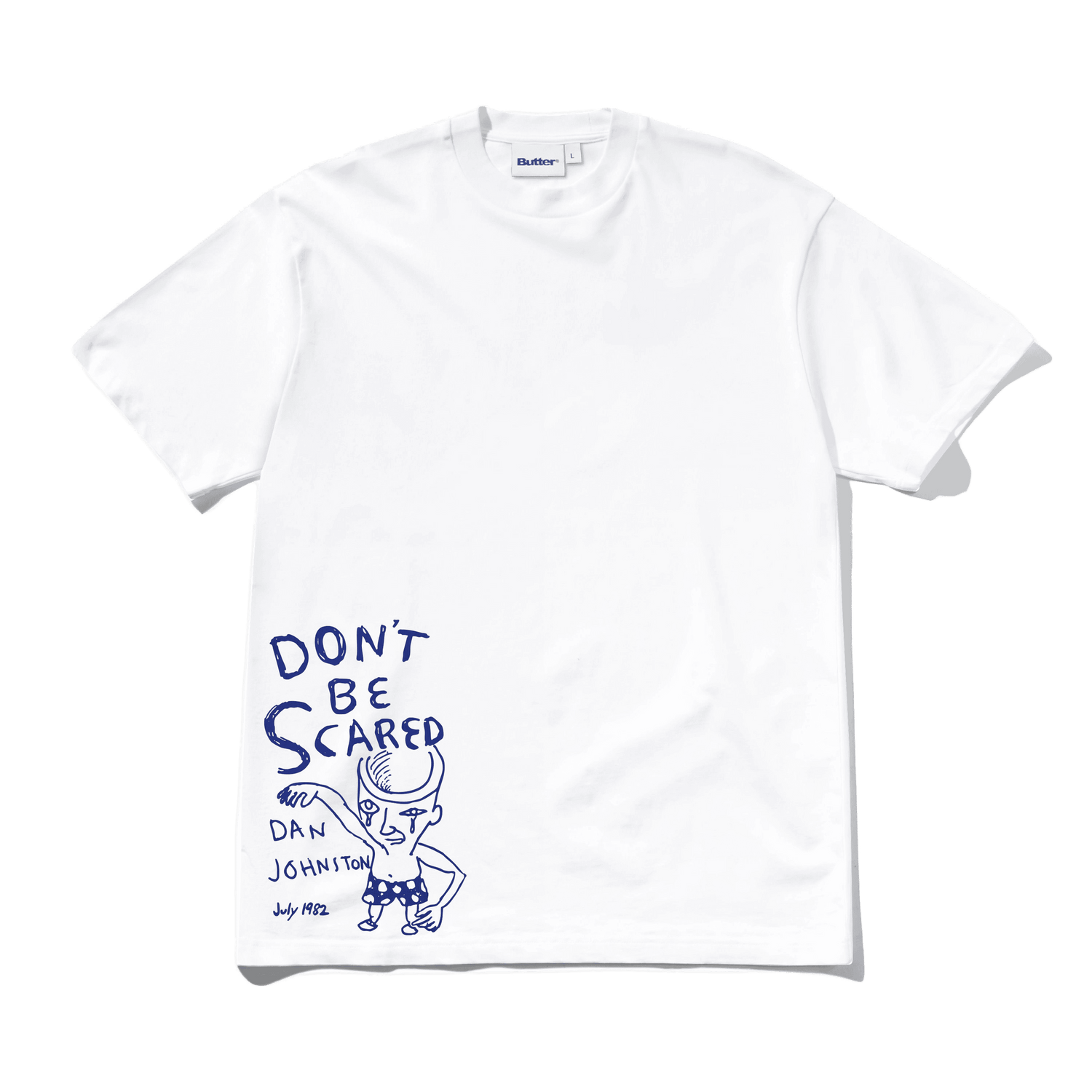 Don't Be Scared Tee, White