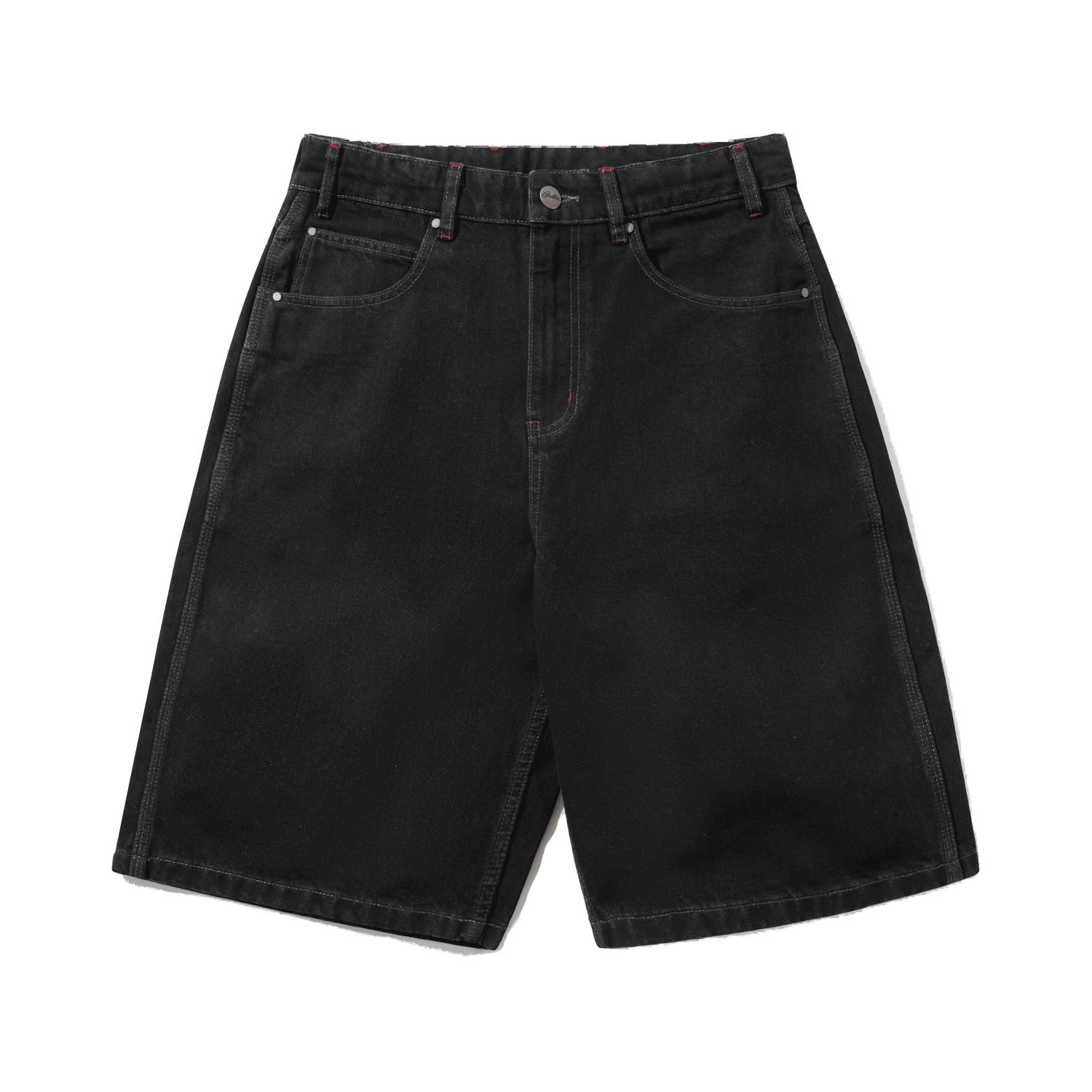 Dragon Denim Shorts, Washed Black