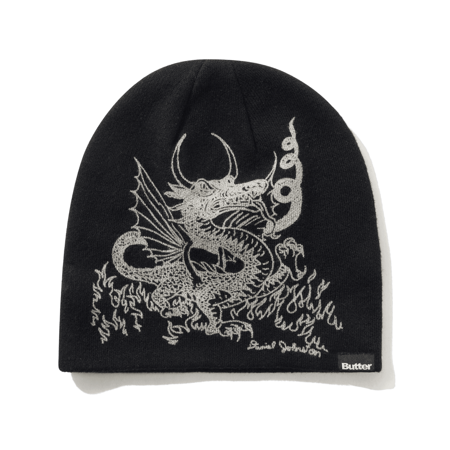 Dragon Skully Beanie, Black