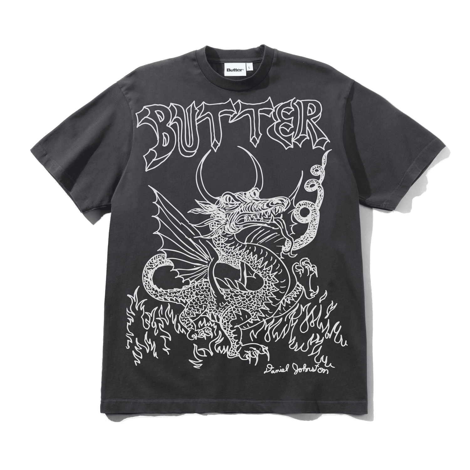 Dragon Tee, Washed Black
