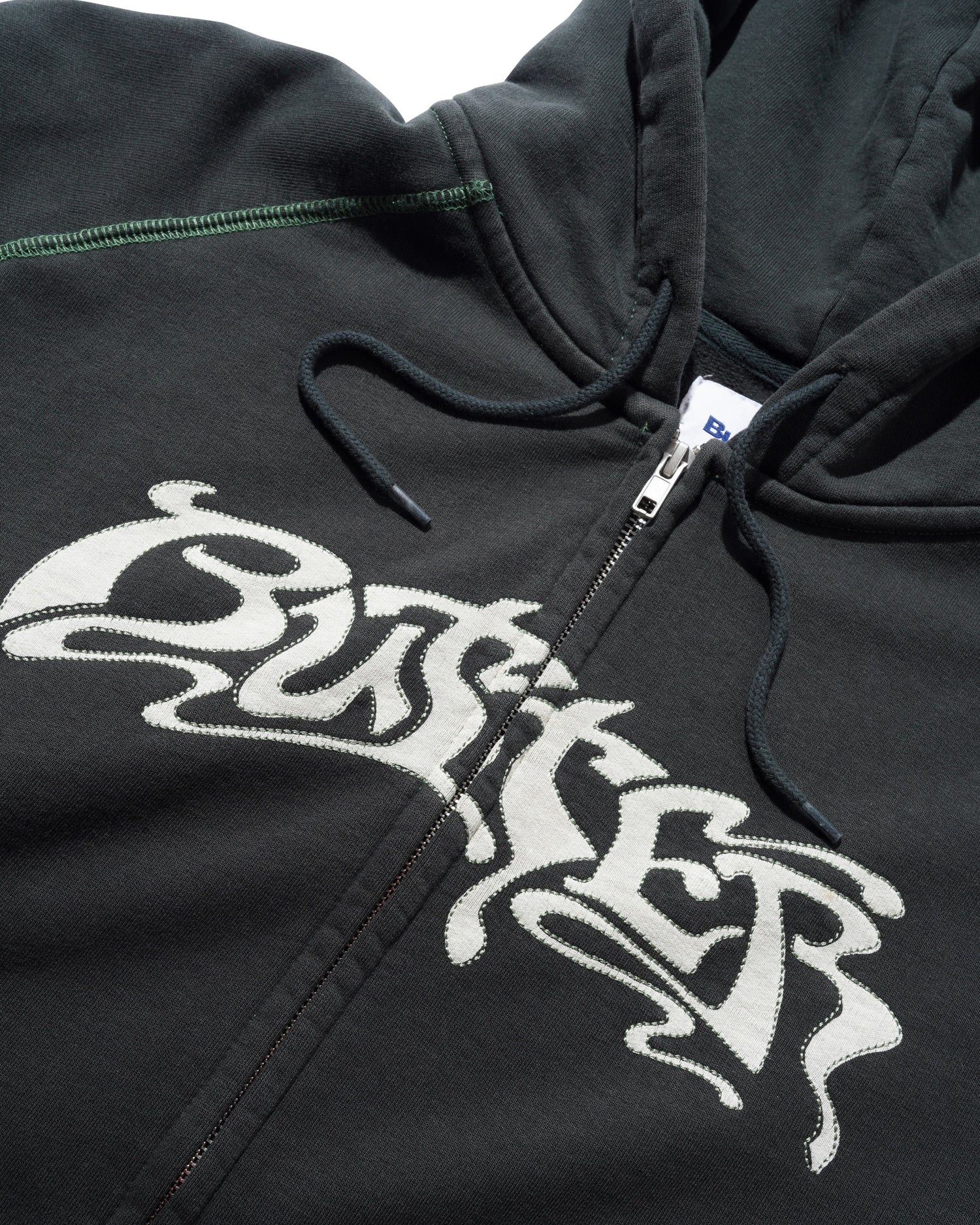 Drummer Zip-Thru Hood, Washed Black