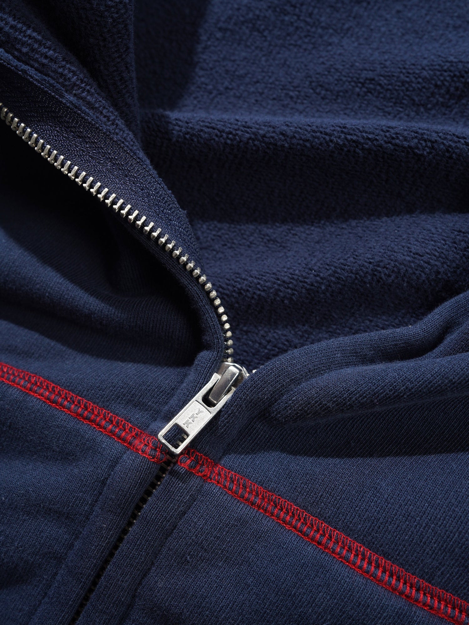 Drummer Zip-Thru Hood, Washed Navy