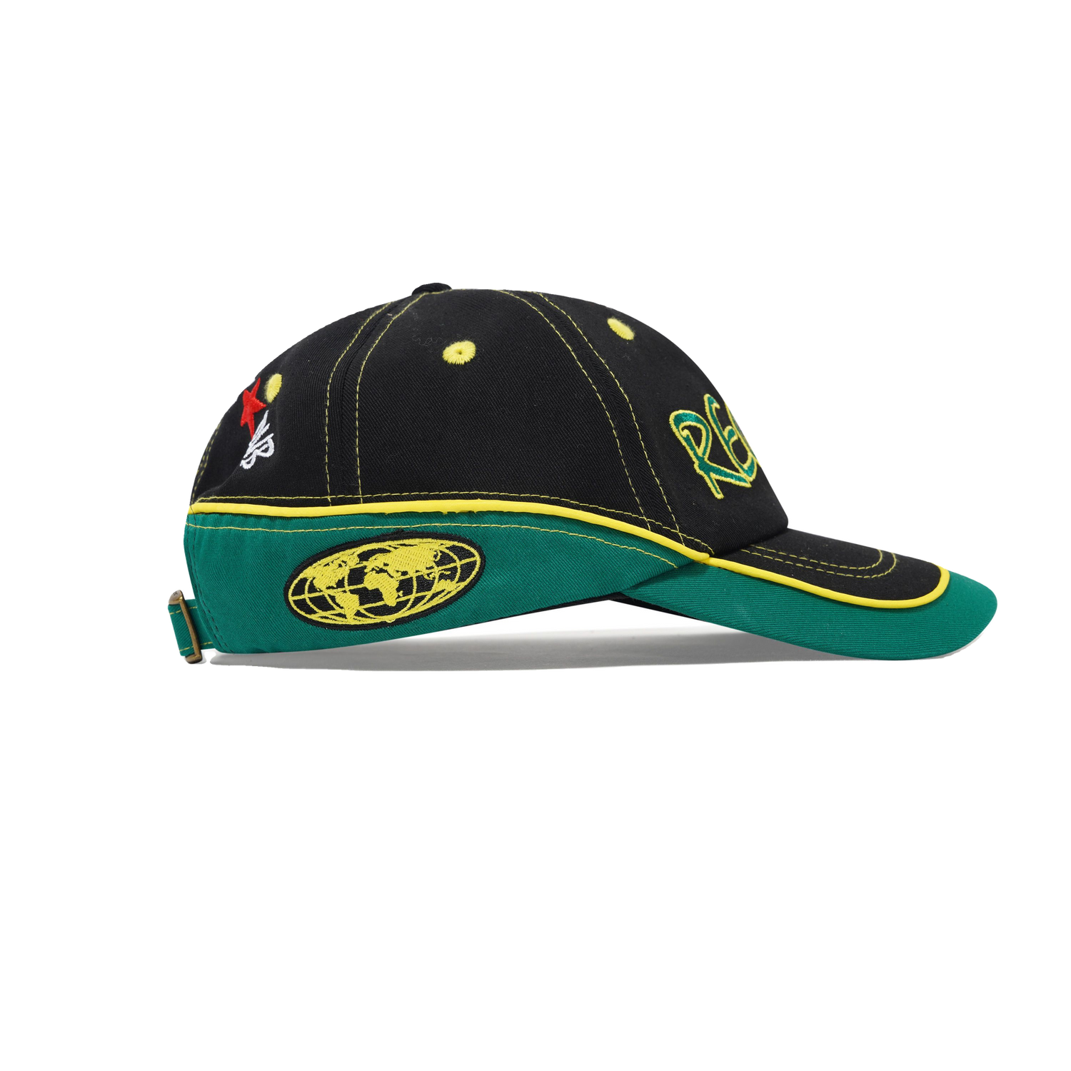Dub 6 Panel Cap, Black / Green