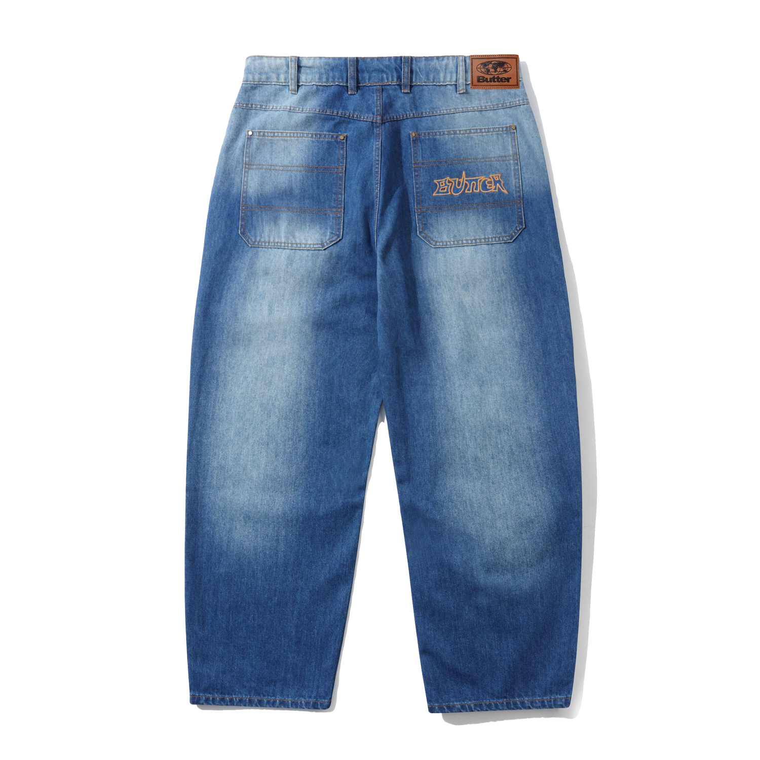 Encounter Denim Jeans, Washed Slub Blue