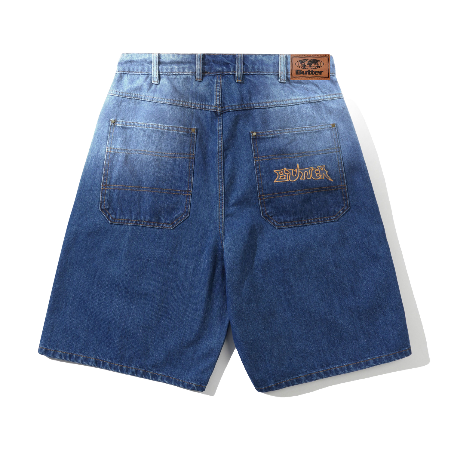 Encounter Denim Shorts, Washed Slub Blue