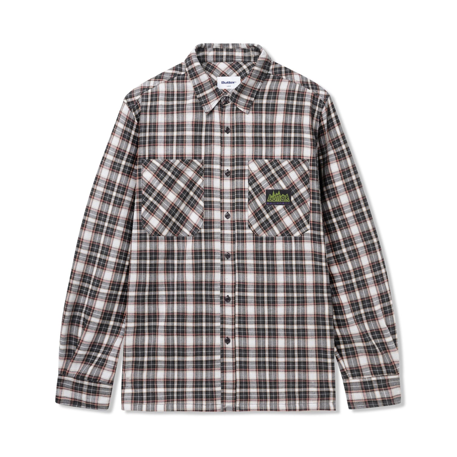 Equipment Plaid Shirt, Charcoal