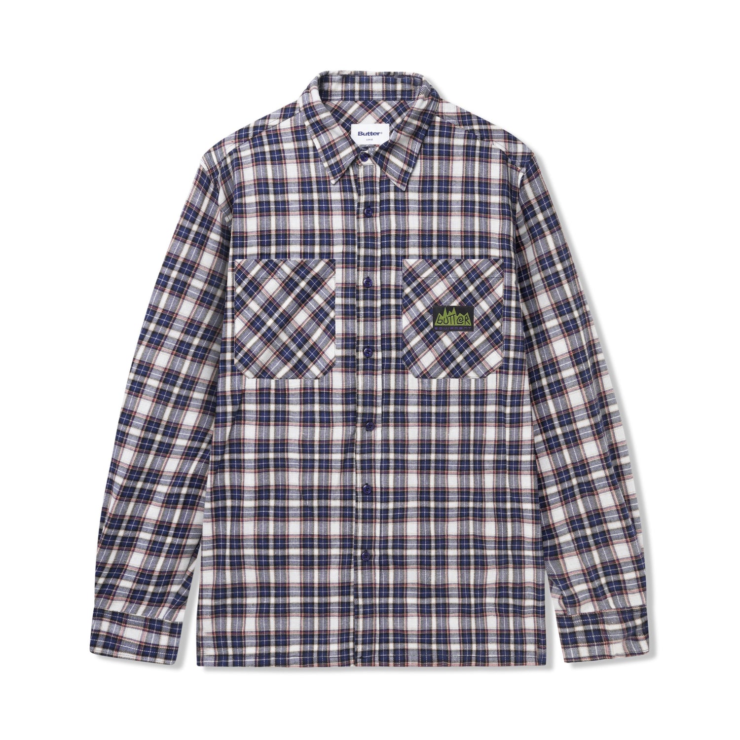 Equipment Plaid Shirt, Navy