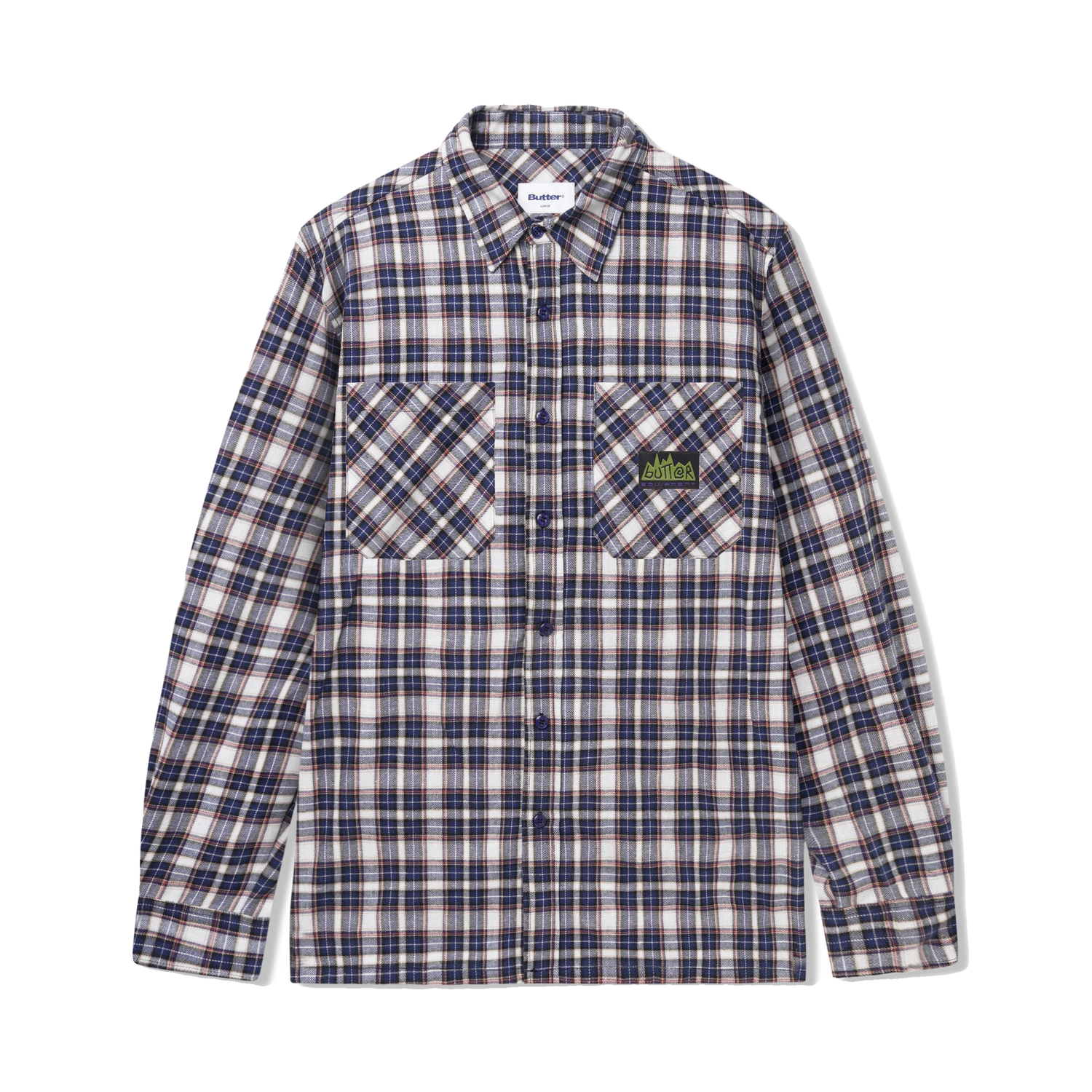 Equipment Plaid Shirt, Navy