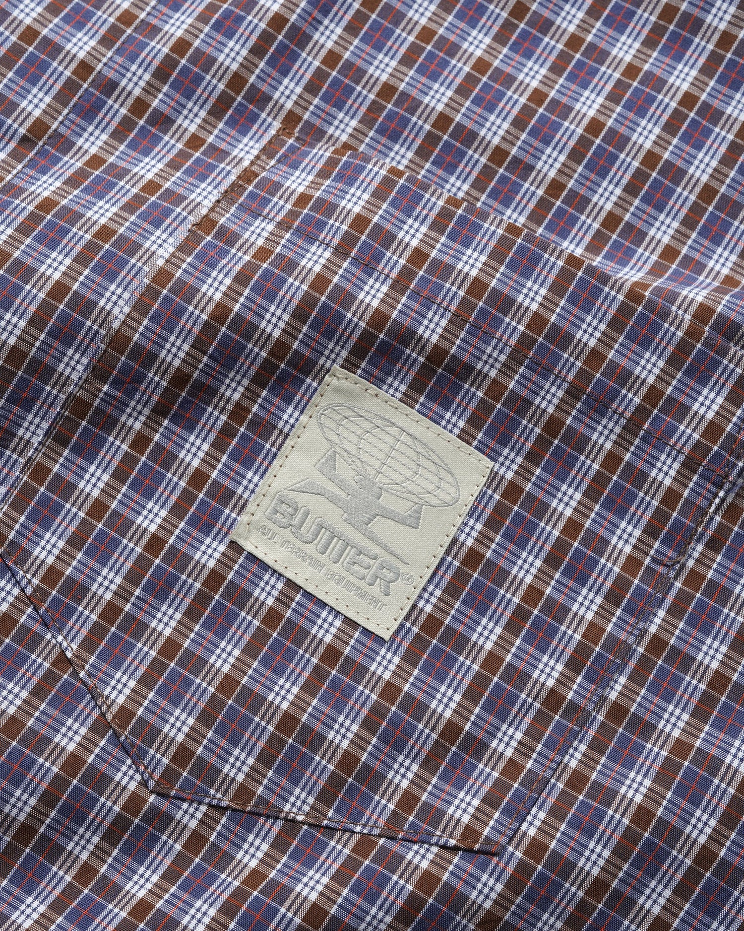 Equipment S/S Shirt, Navy / Brown