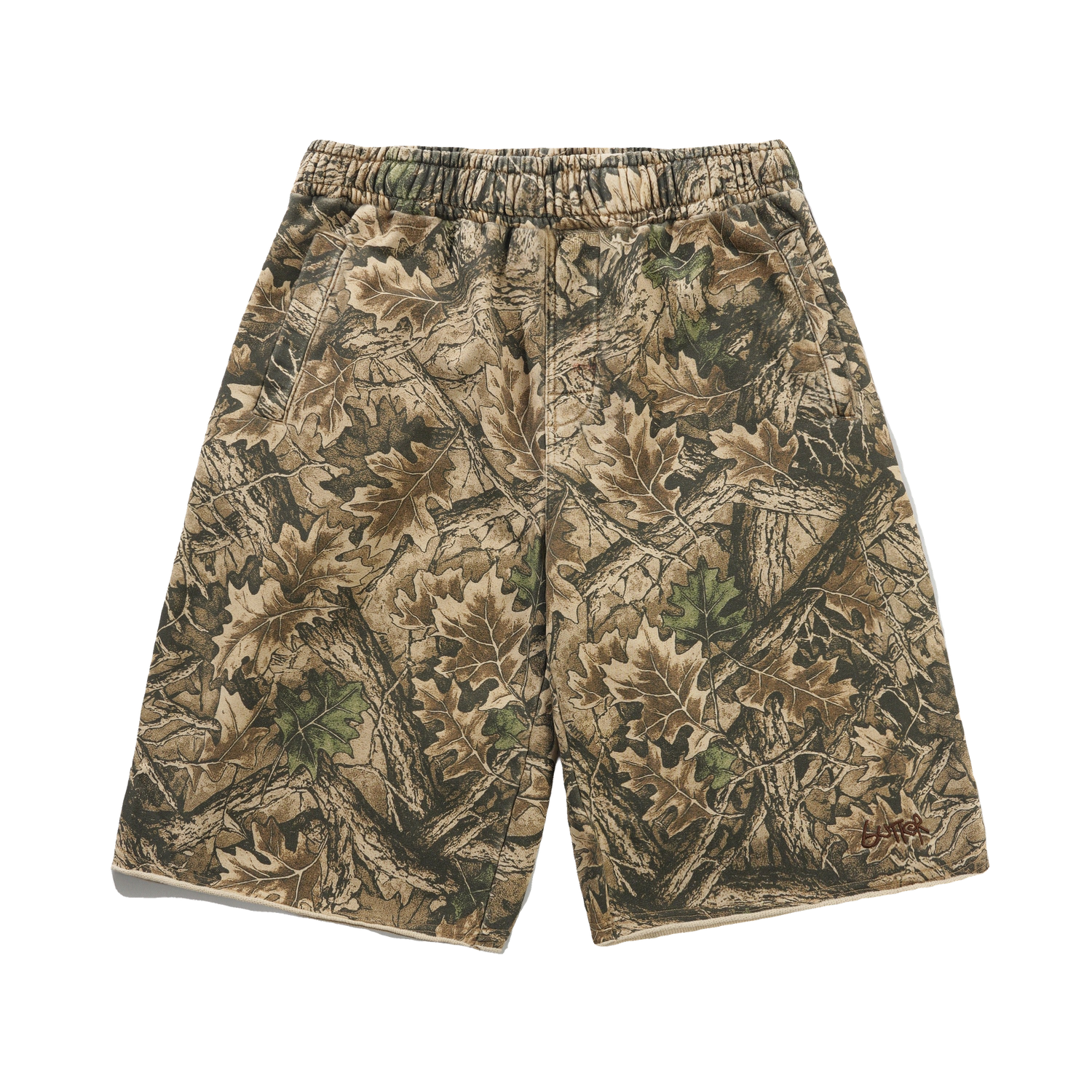 Fleece Shorts, Forest Camo