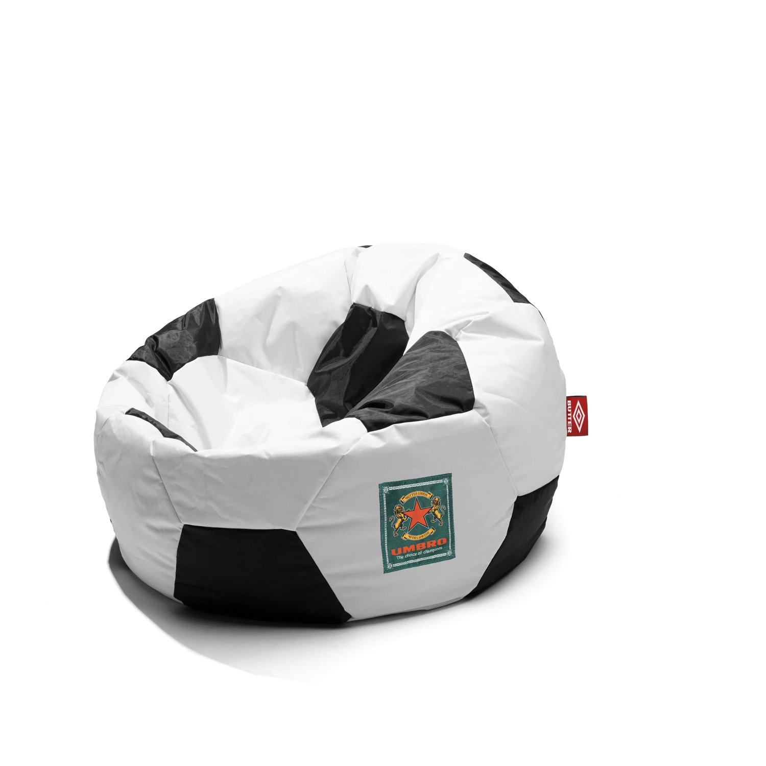Football Beanbag, Black / White