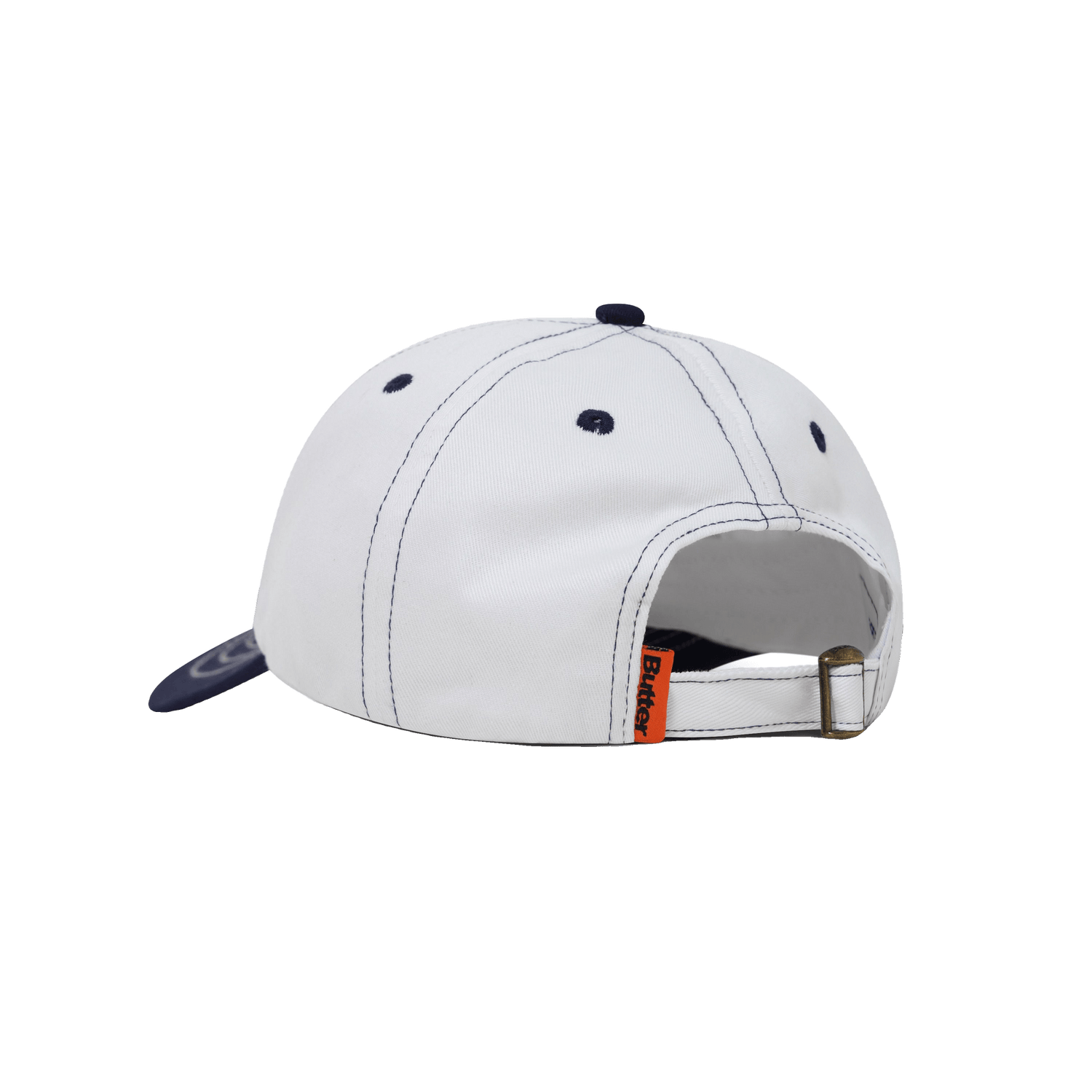 Footprints 6 Panel Cap, White