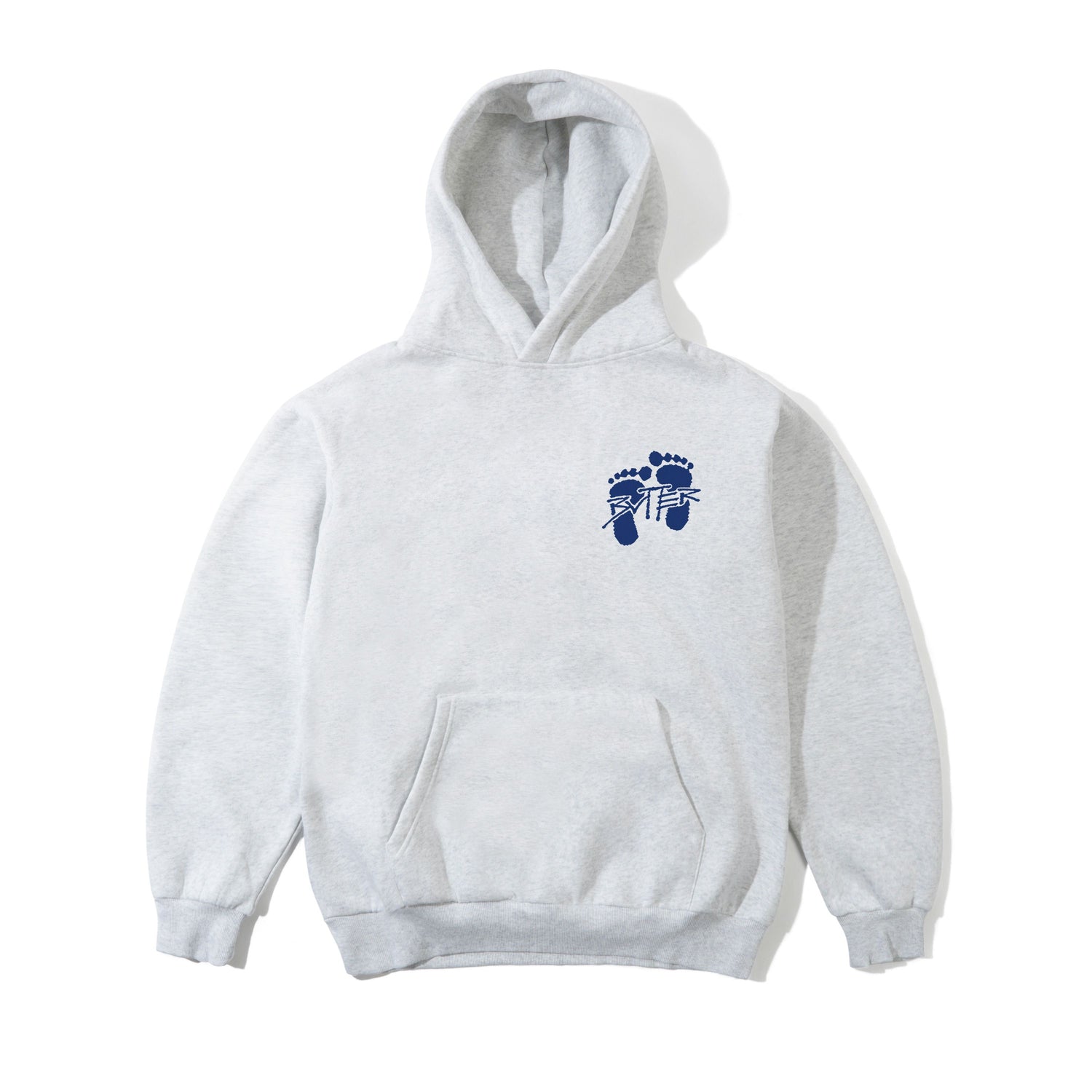 Footprints Pullover Hood, Ash