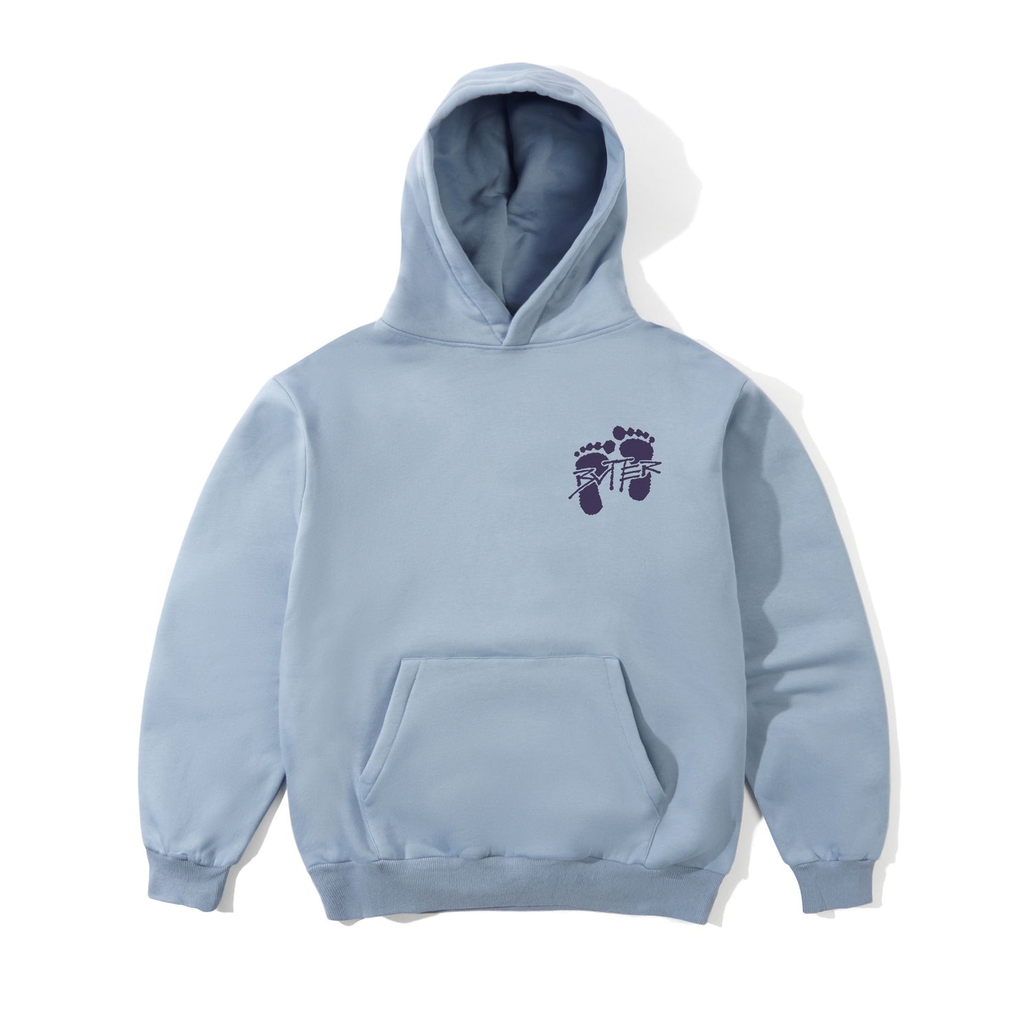 Footprints Pullover Hood, Ice