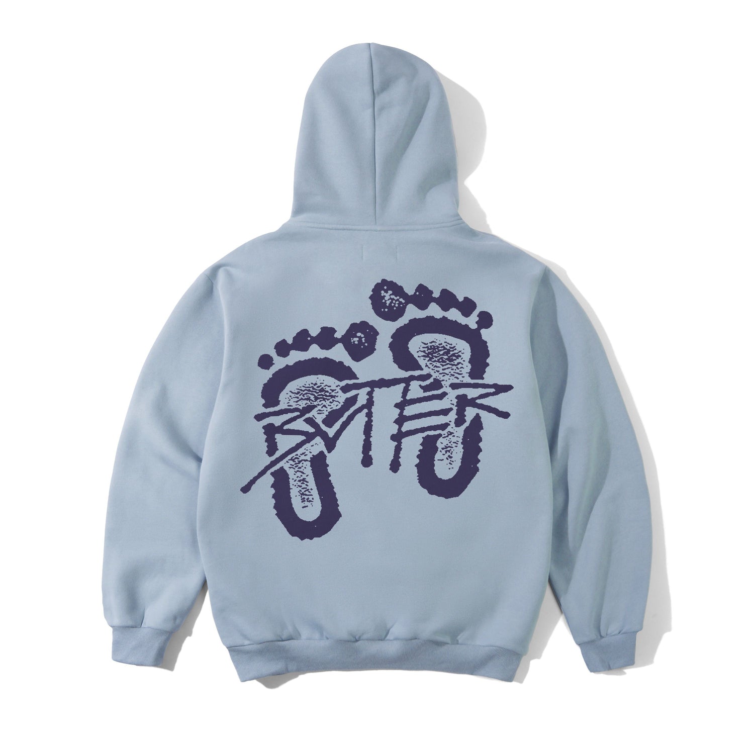 Footprints Pullover Hood, Ice