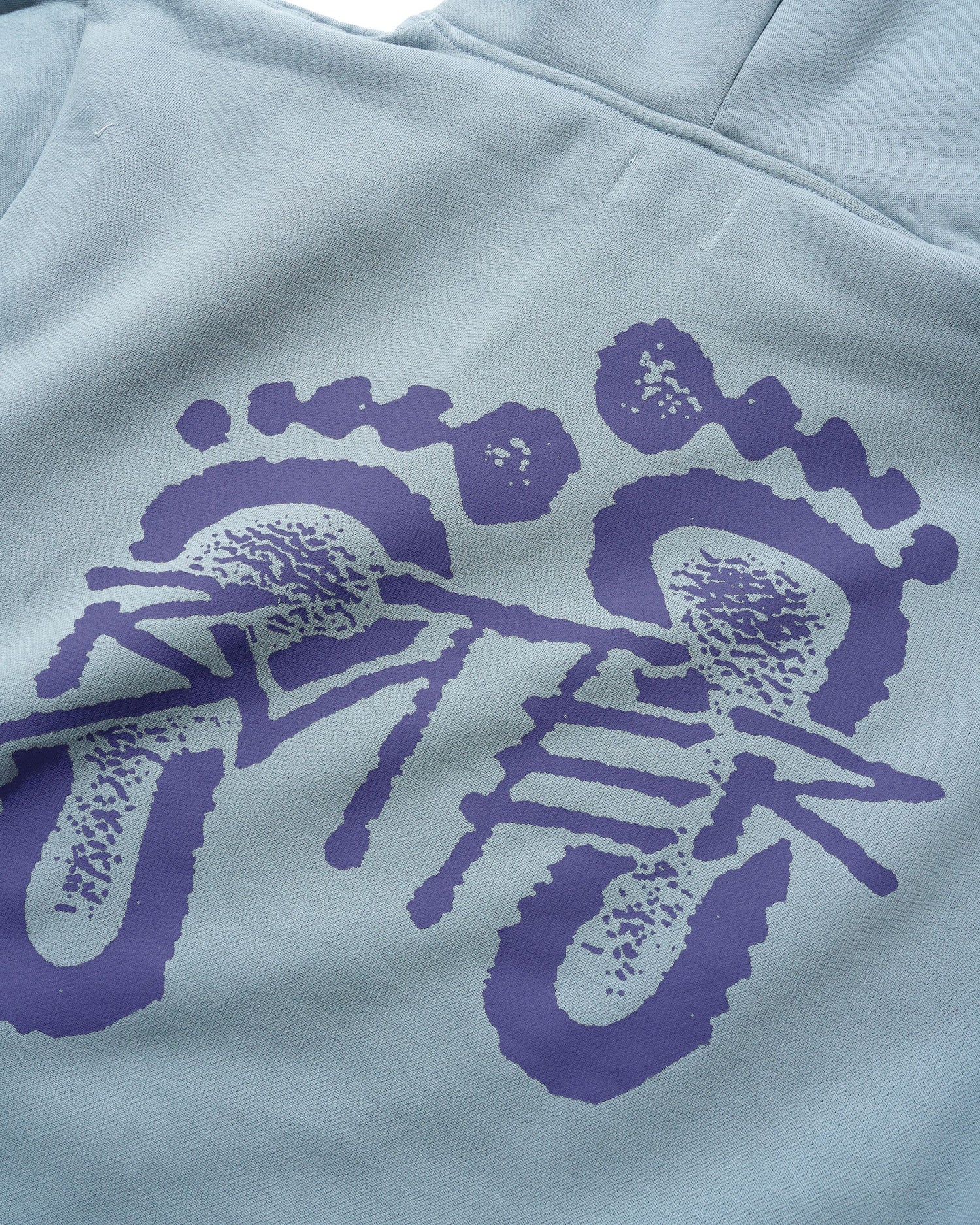 Footprints Pullover Hood, Ice