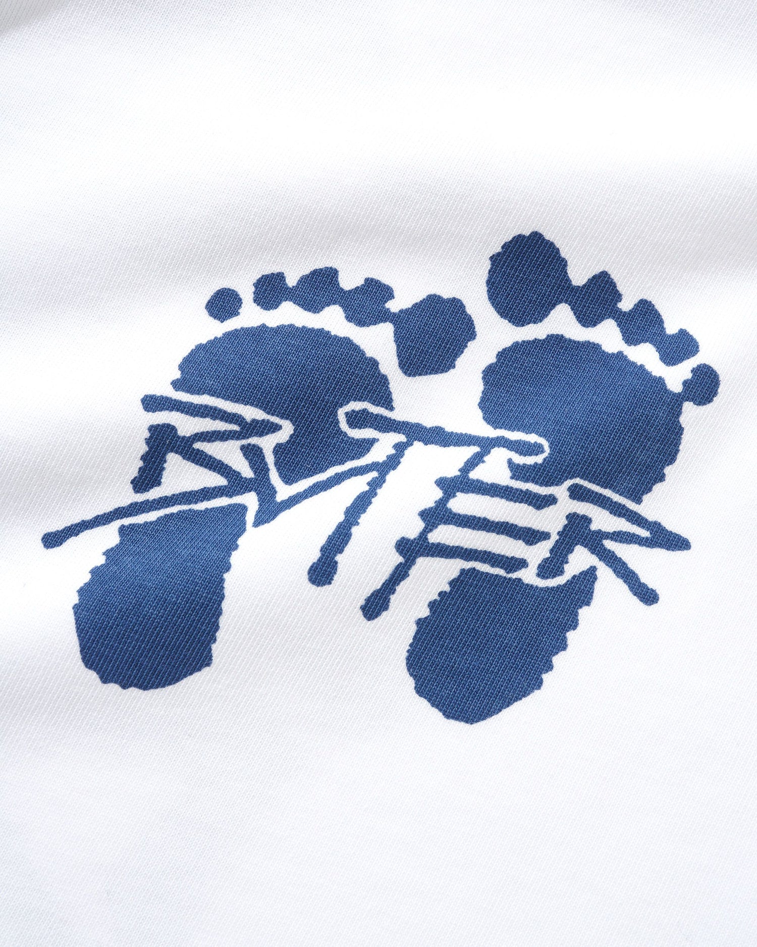 Footprints Tee, White