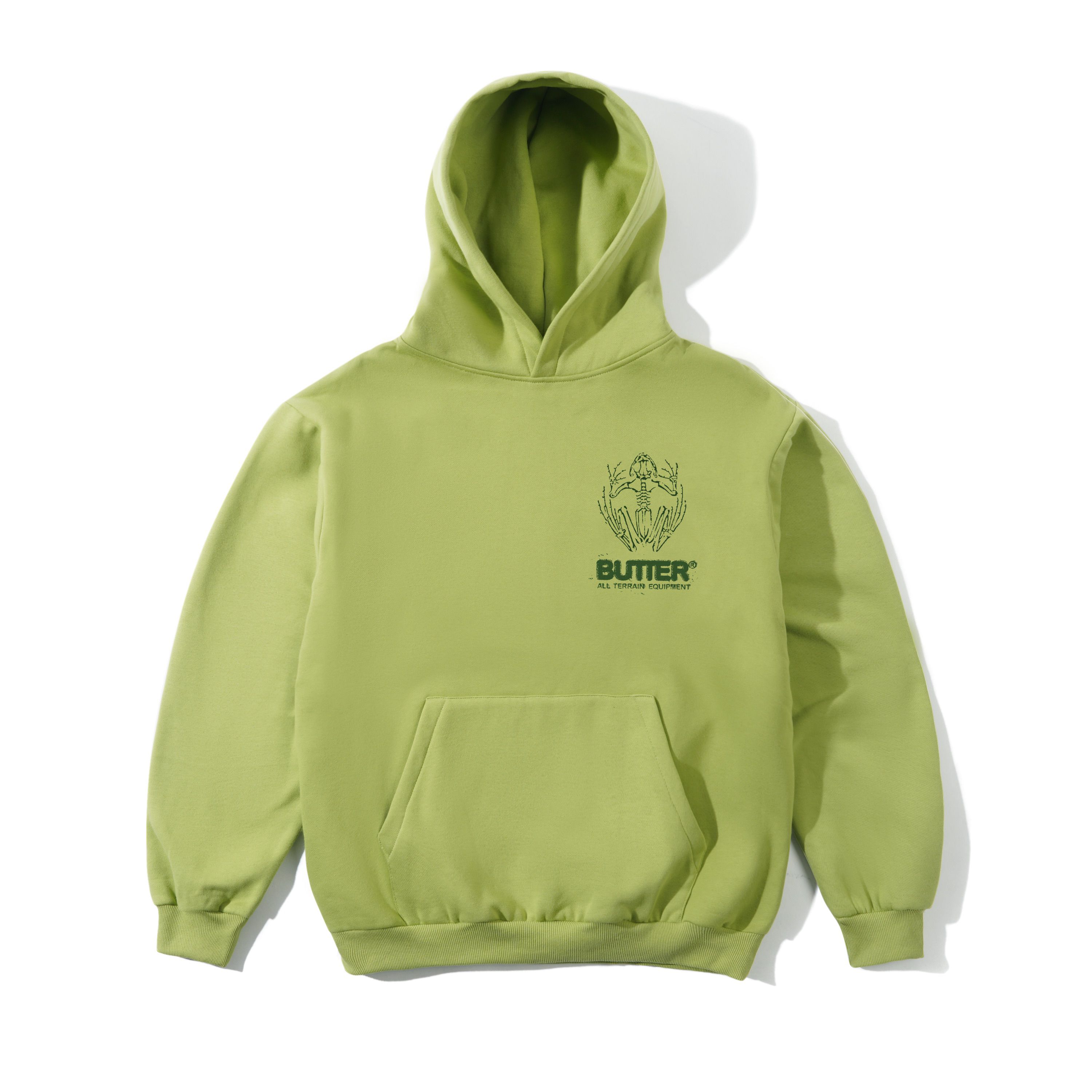 【BUTTER GOODS】 Fossil Pullover Hood, Moss FossilPulloverHoodMoss1.jpg?v=