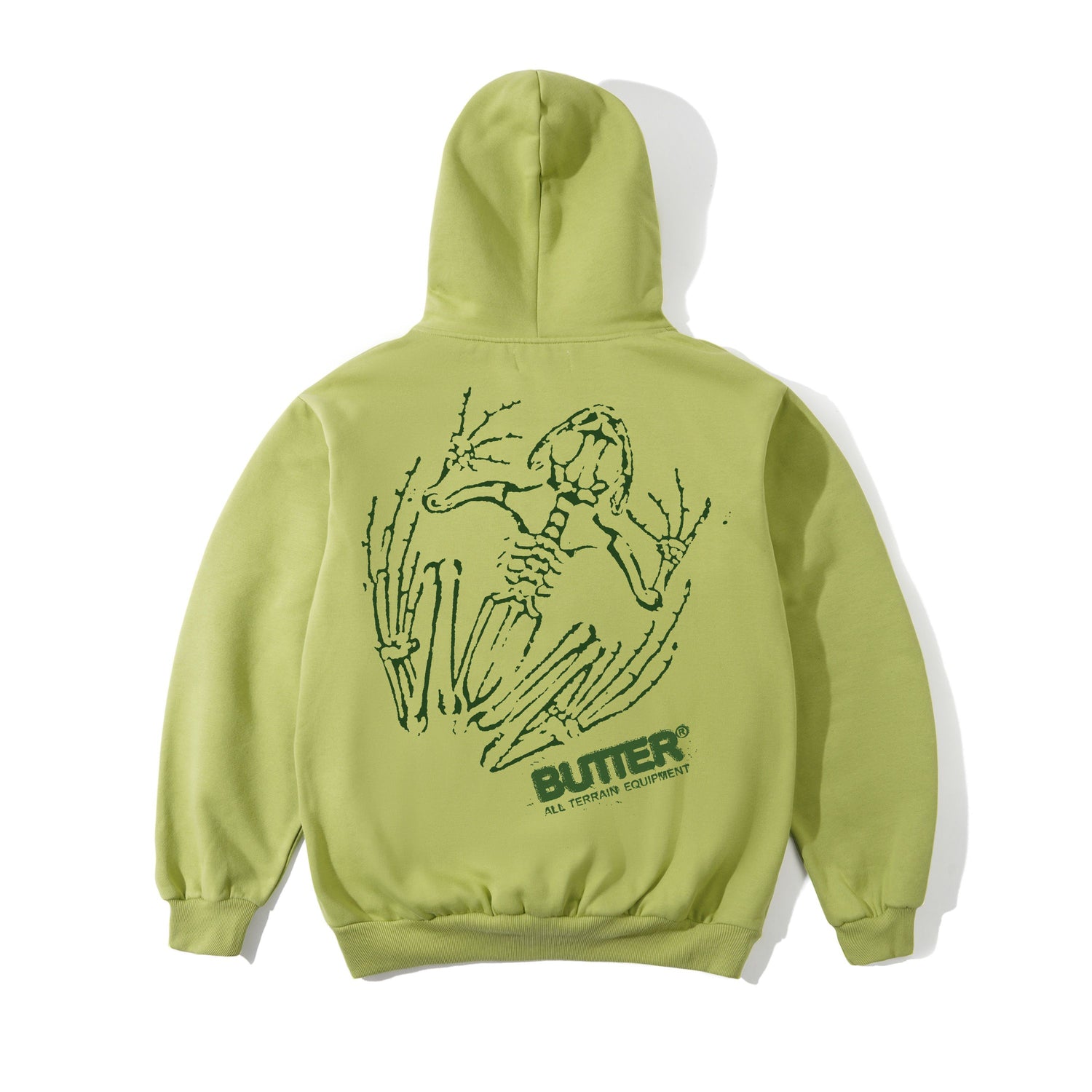 【BUTTER GOODS】 Fossil Pullover Hood, Moss FossilPulloverHoodMoss1.jpg?v=
