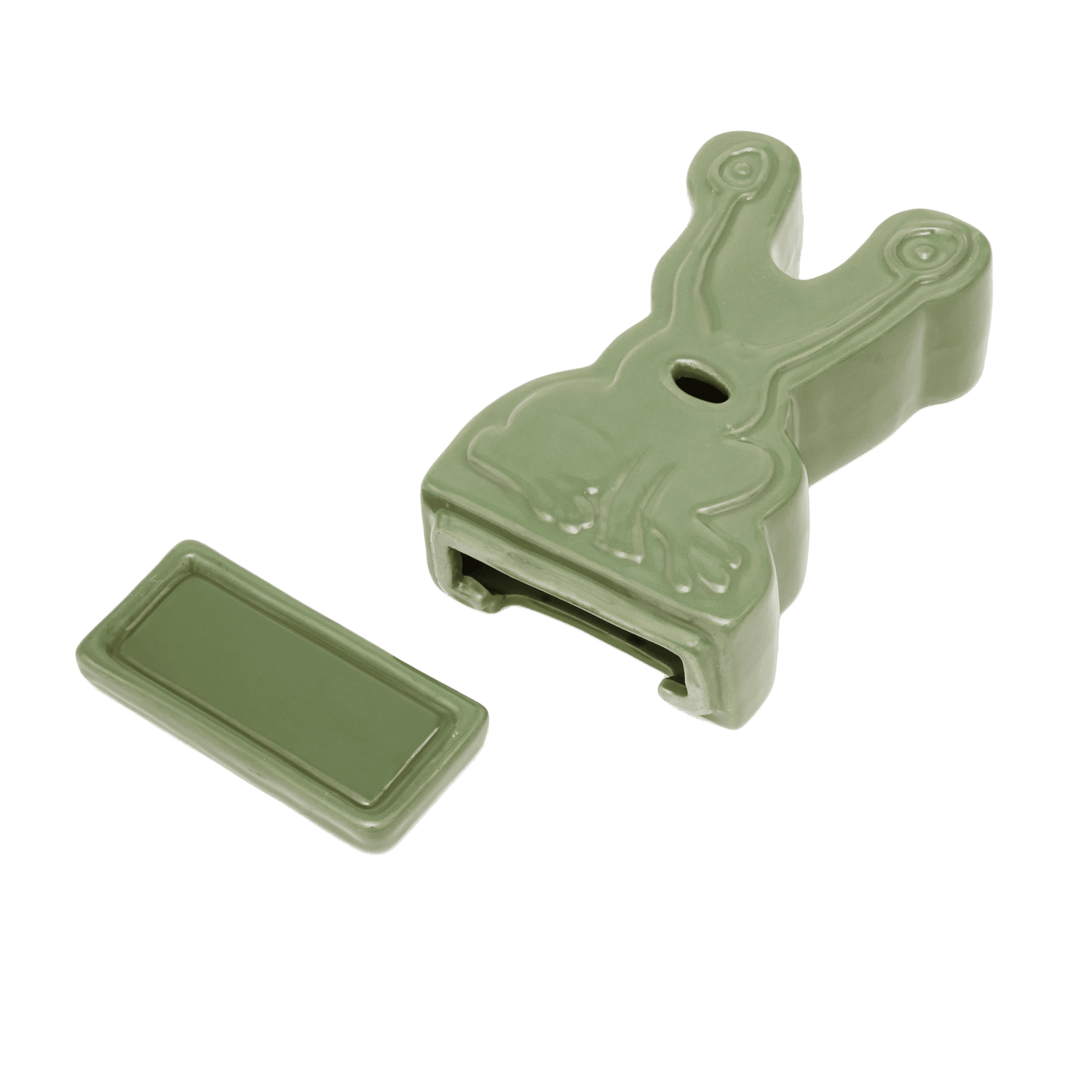 Frog Ceramic Incense Holder, Light Green