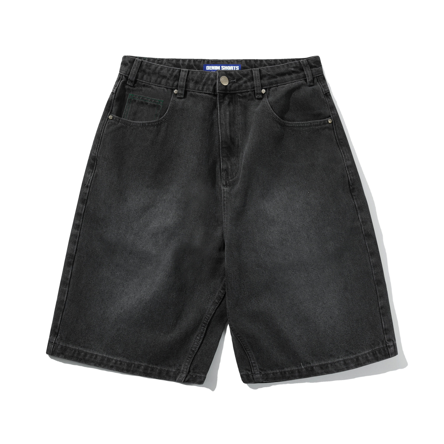 Garage Denim Shorts, Faded Black