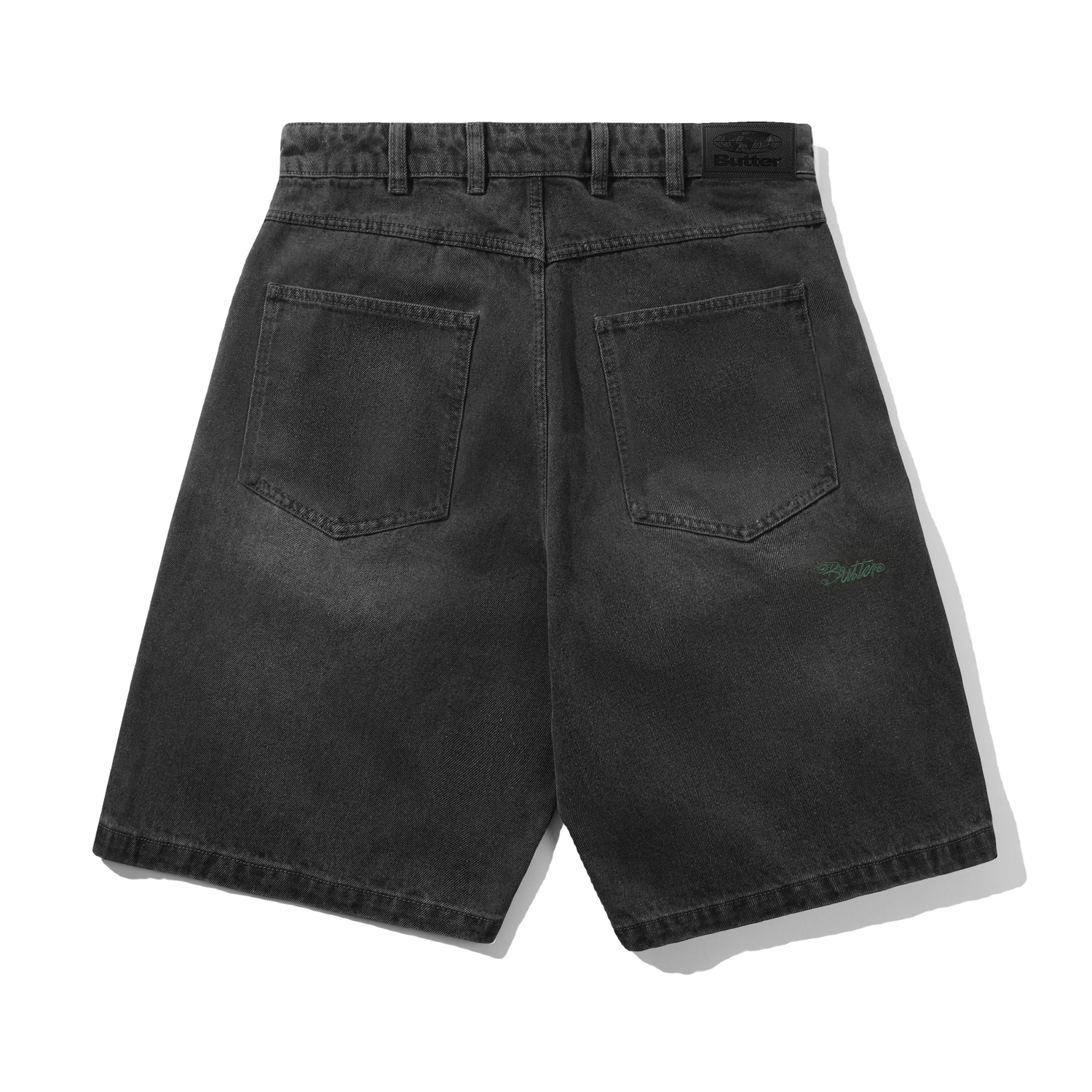 Garage Denim Shorts, Faded Black