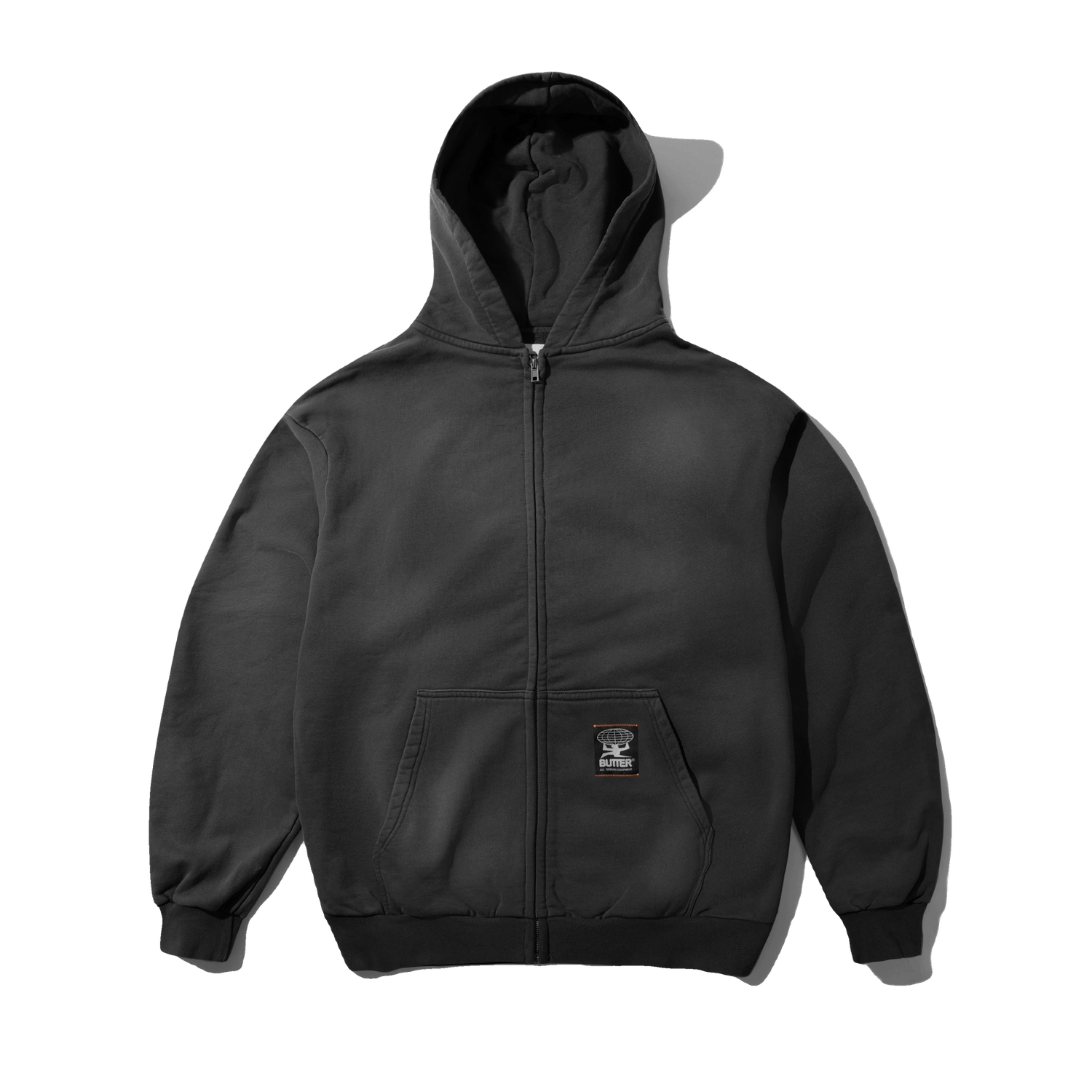 Garage Zip-Thru Hood, Faded Charcoal
