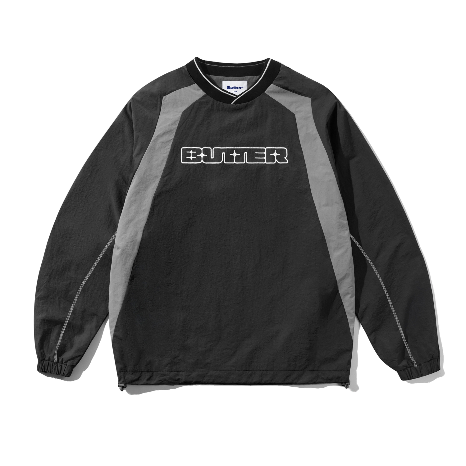 Glint Pullover Training Jacket, Black / Grey
