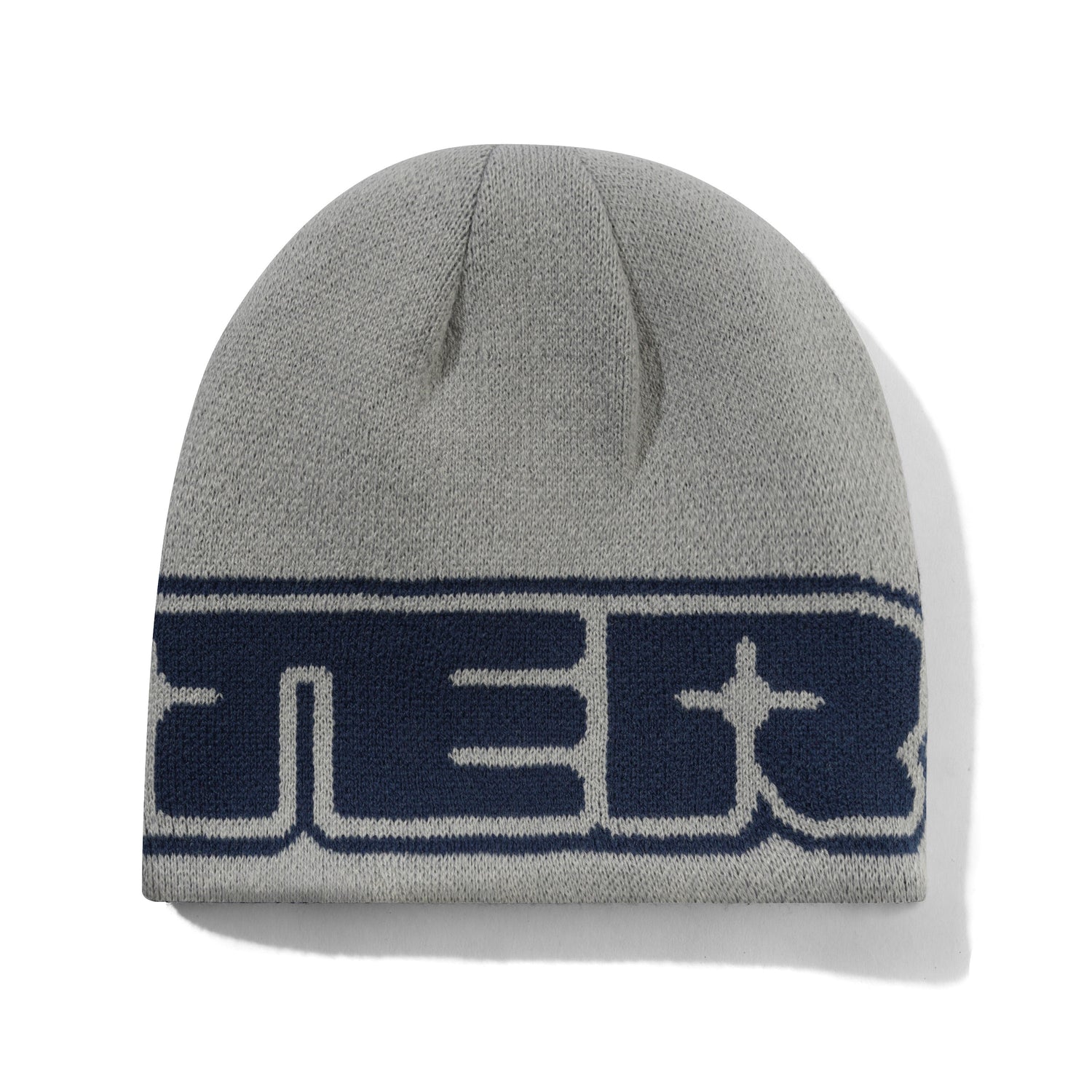 Glint Reversible Skully Beanie, Navy / Grey