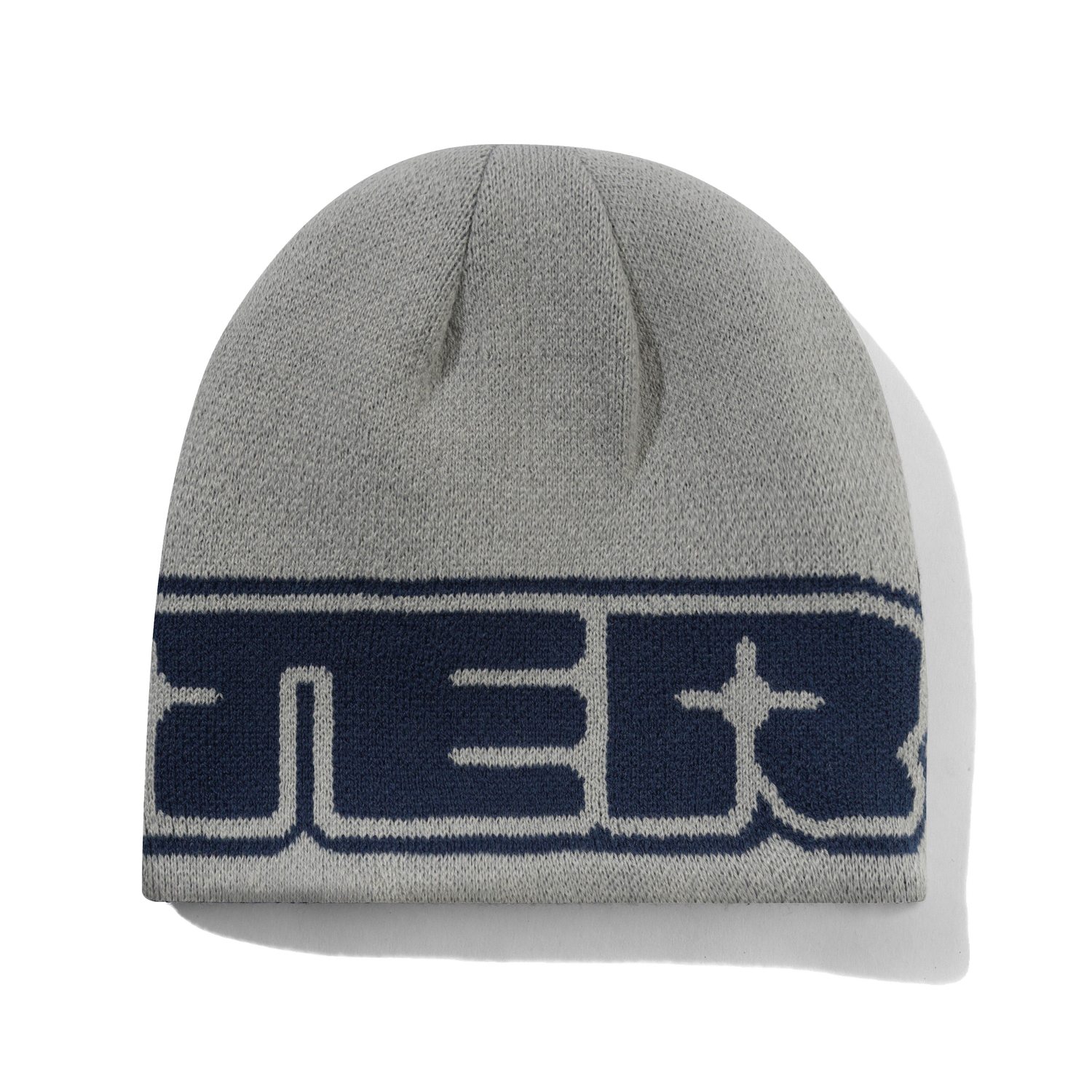Glint Reversible Skully Beanie, Navy / Grey