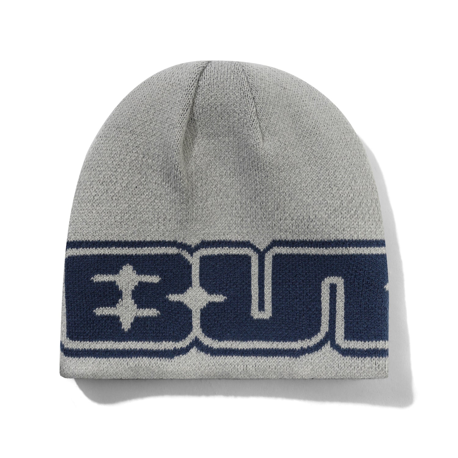 Glint Reversible Skully Beanie, Navy / Grey