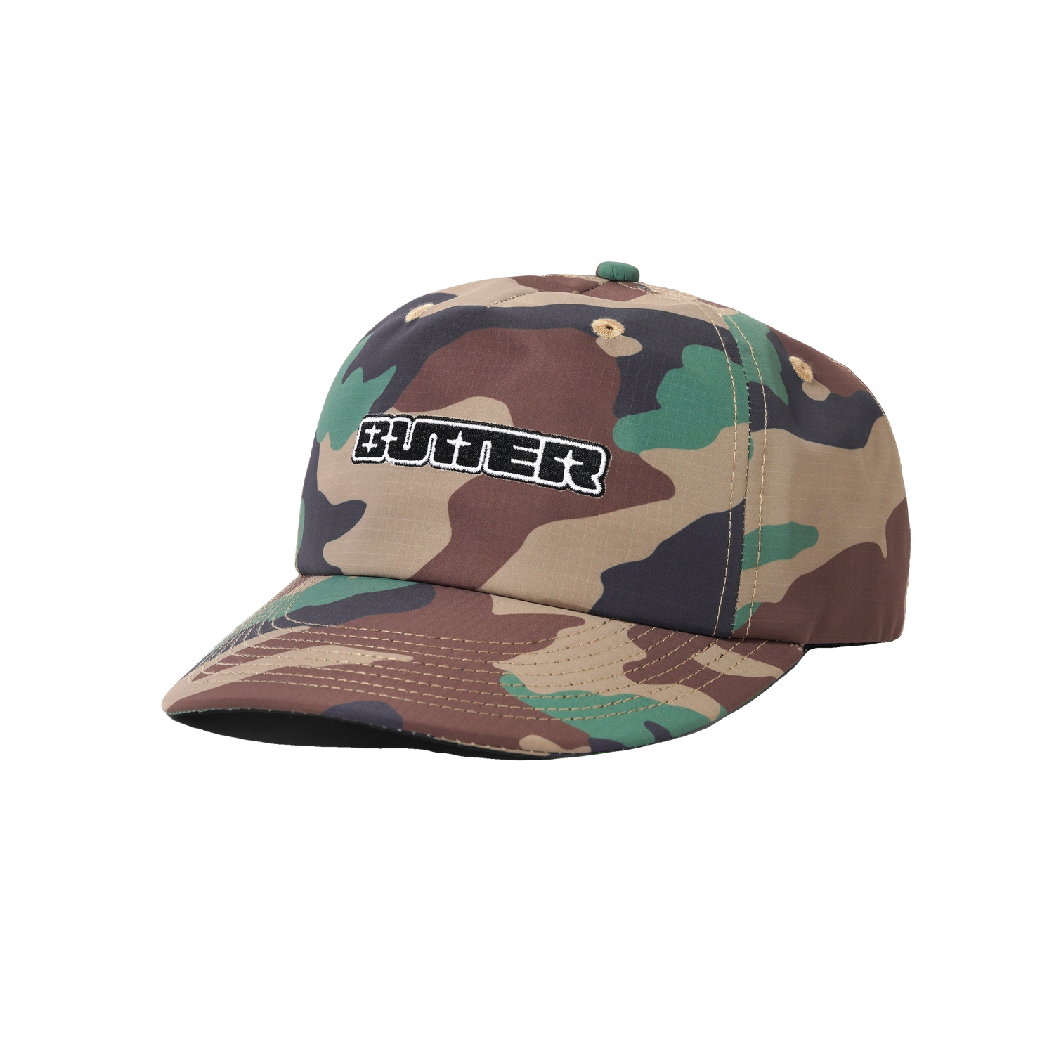 Glint Snapback Cap, Woodland Camo