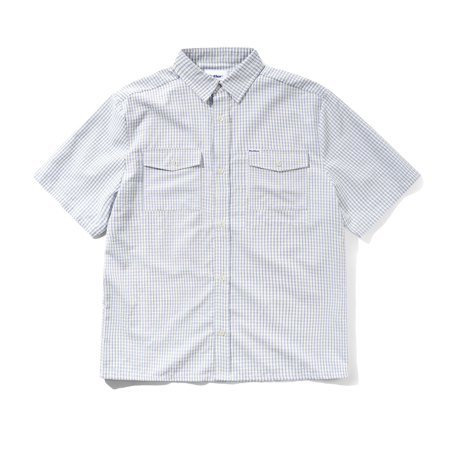 Grid S/S Shirt, Blue