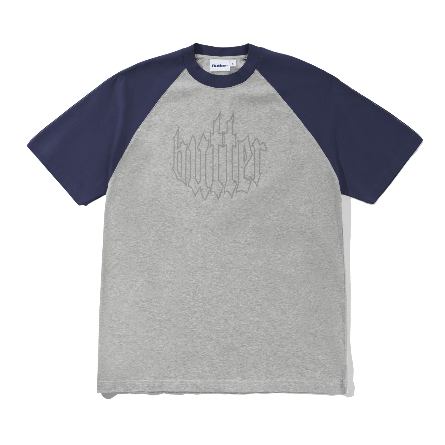 Harvest Raglan Tee, Navy / Heather