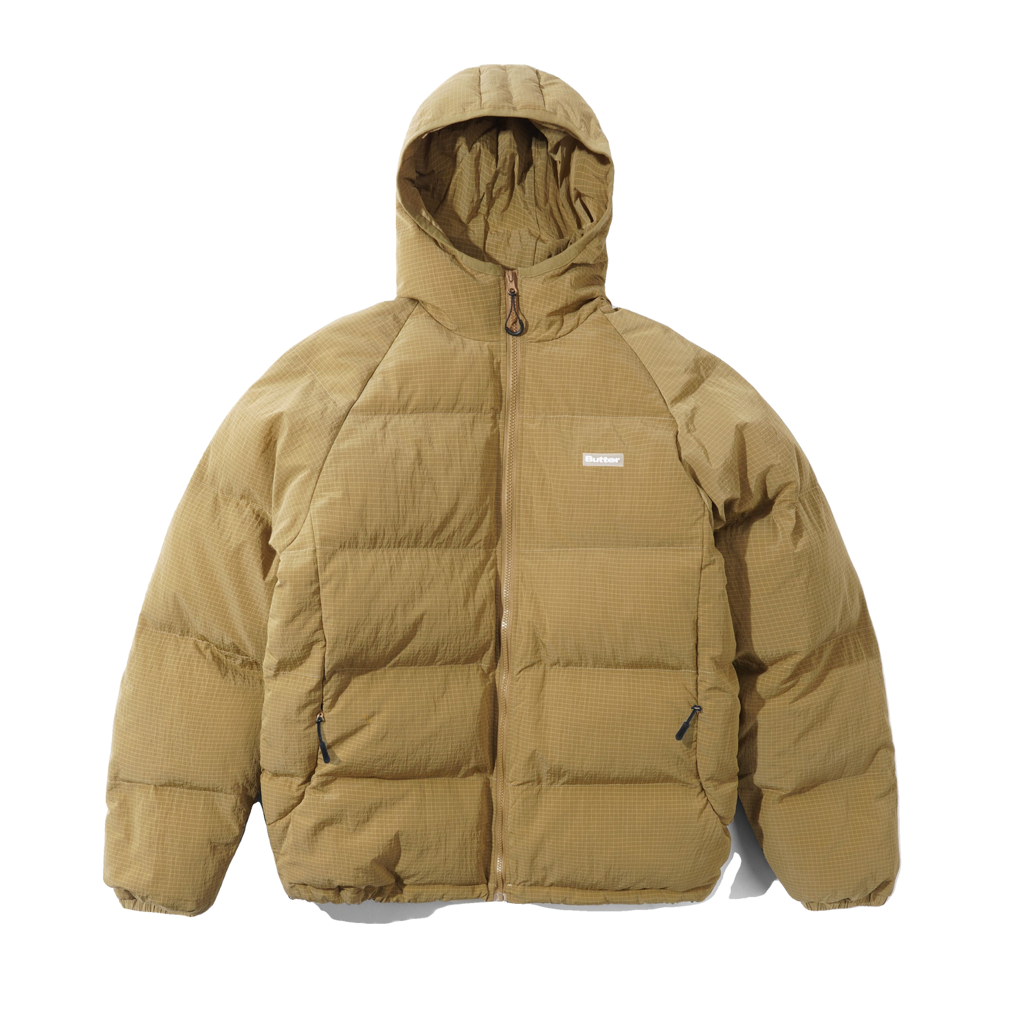 Hooded Puffer Jacket, Tan