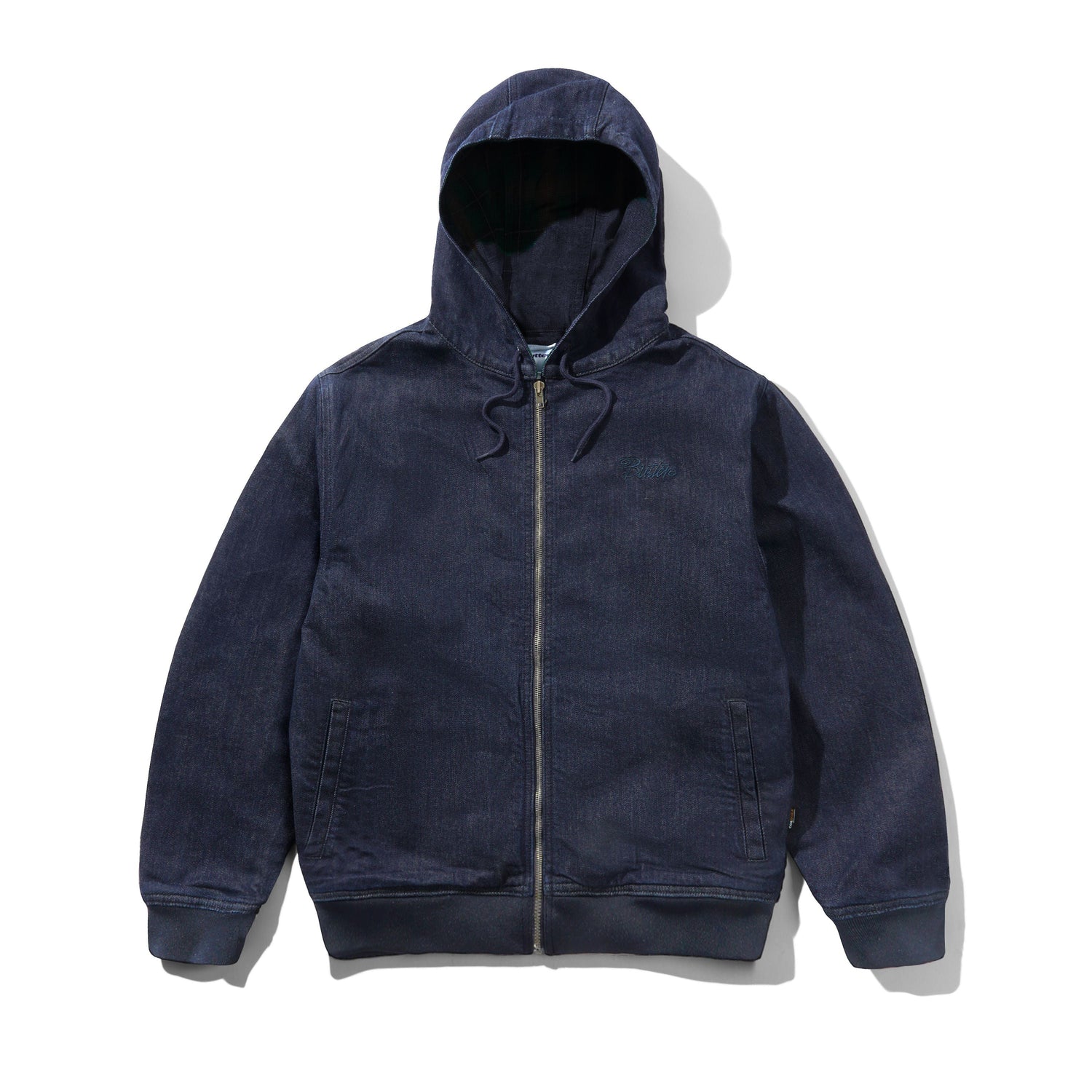 Hooded Work Jacket, Rinsed Indigo